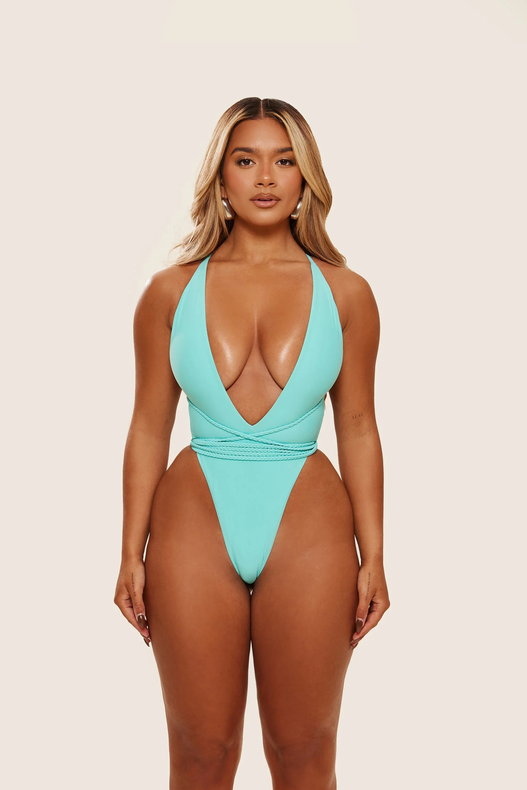 Fishtail Swim in Aqua Blue - Image 4