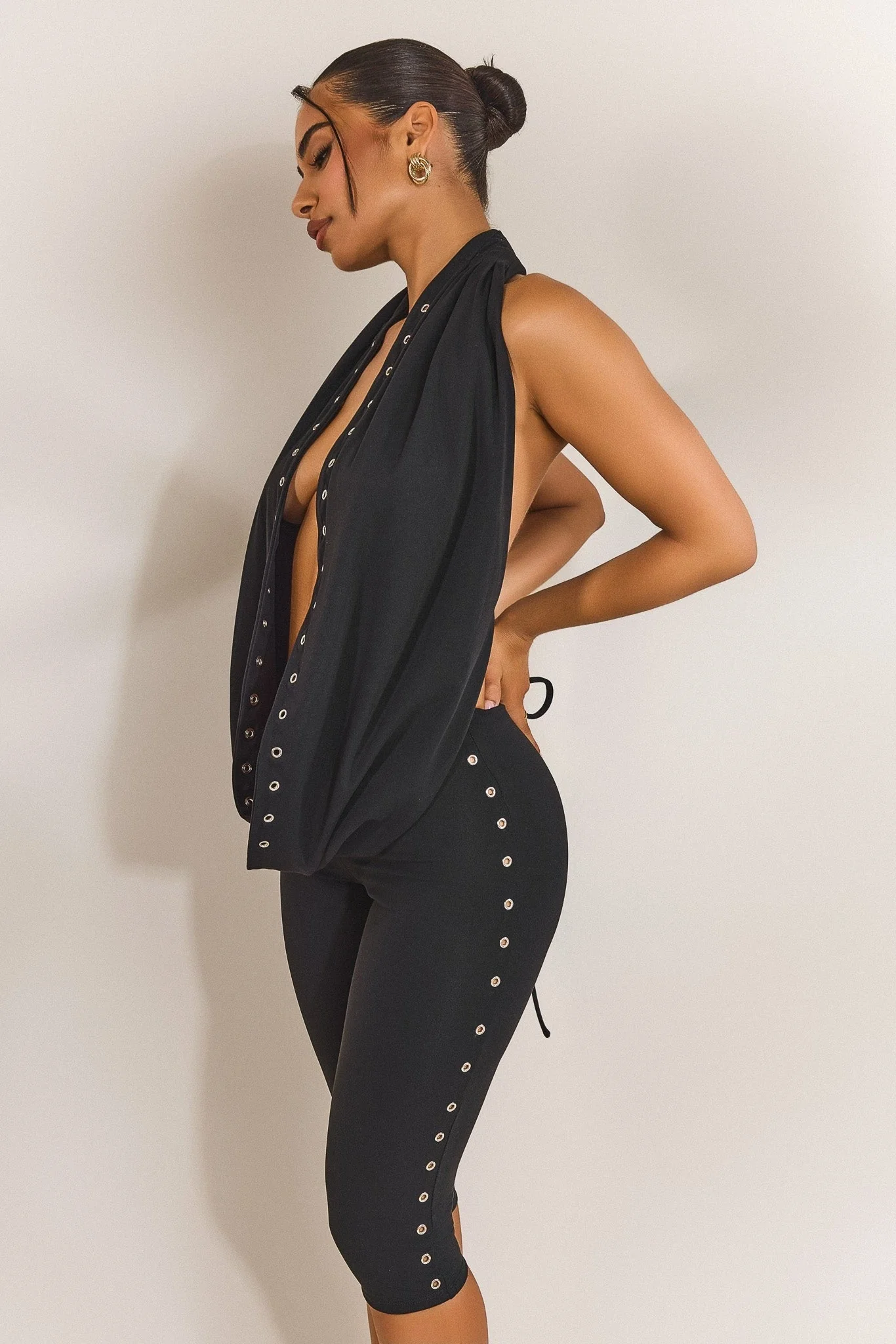 The Leia Top in Black Eyelet - Image 7