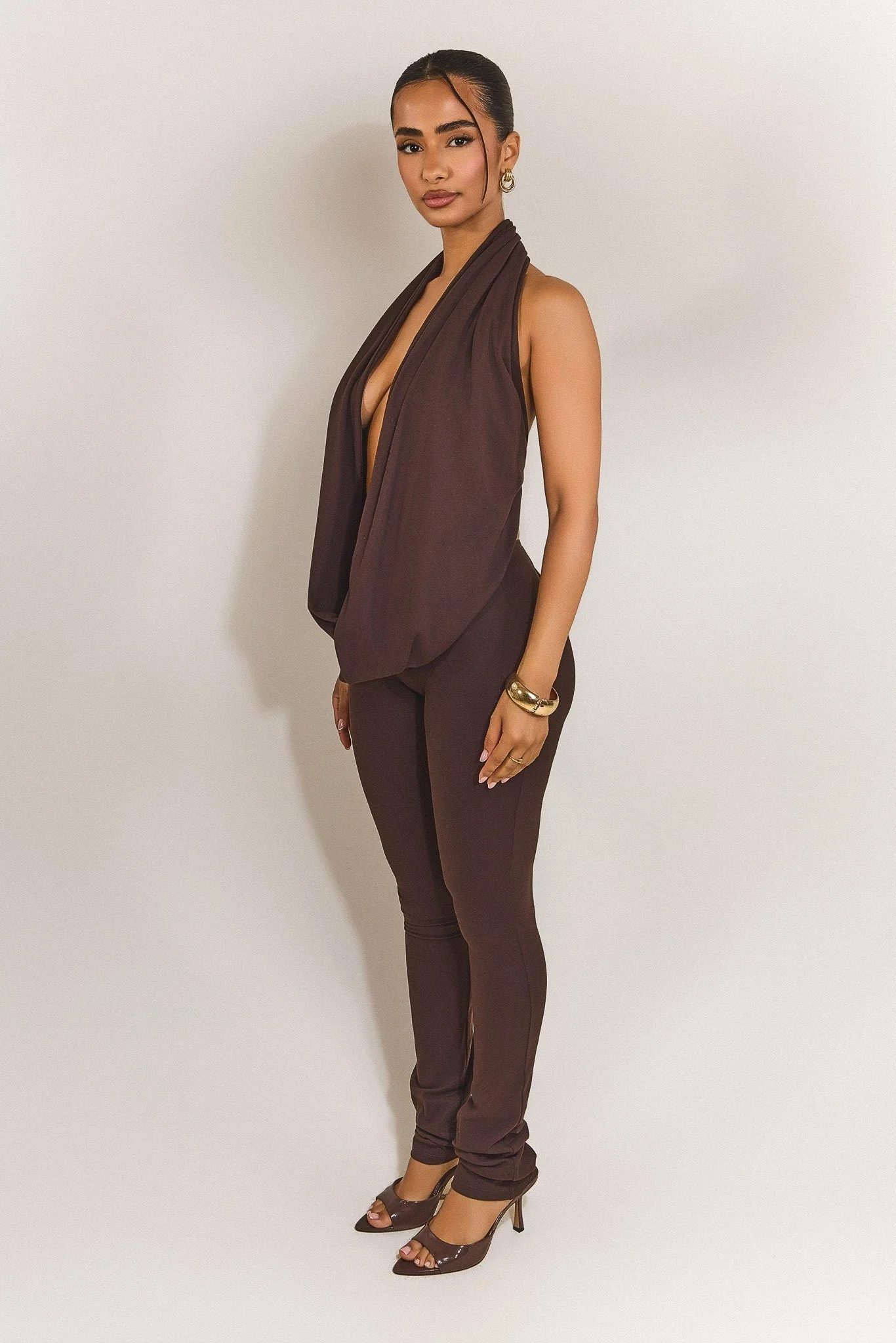 The Leia Top in Brown - Image 4