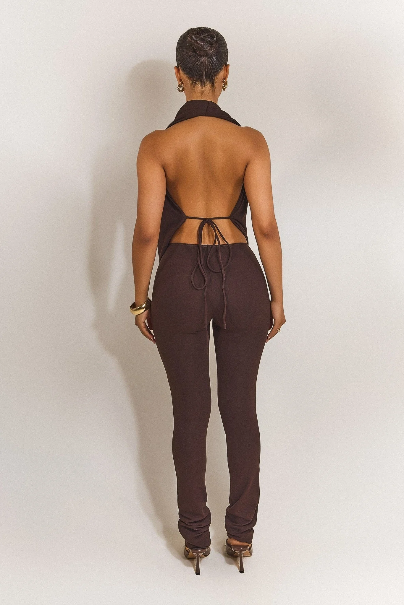 The Leia Top in Brown - Image 5