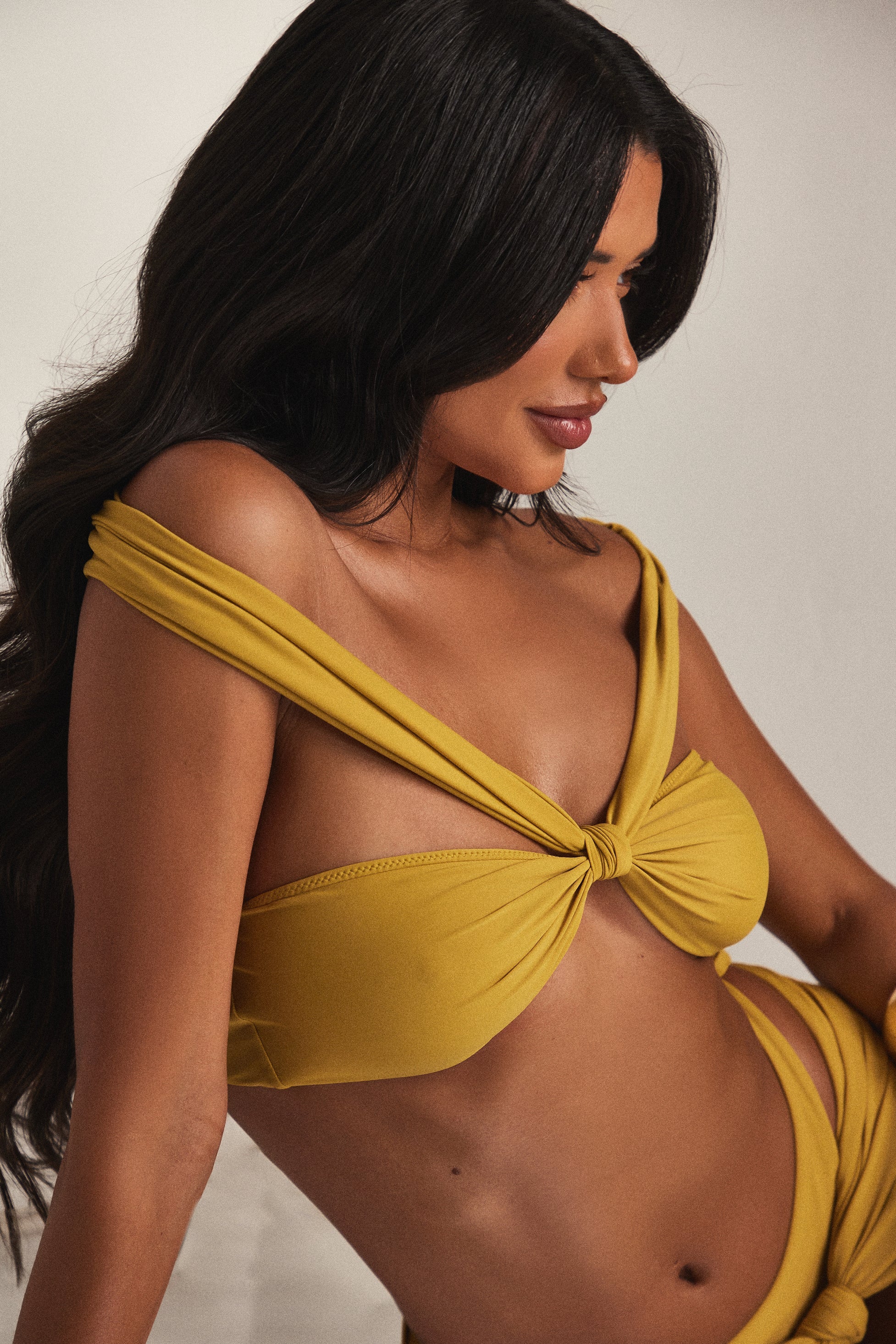 The Cora Bikini in Mustard Yellow - Image 5