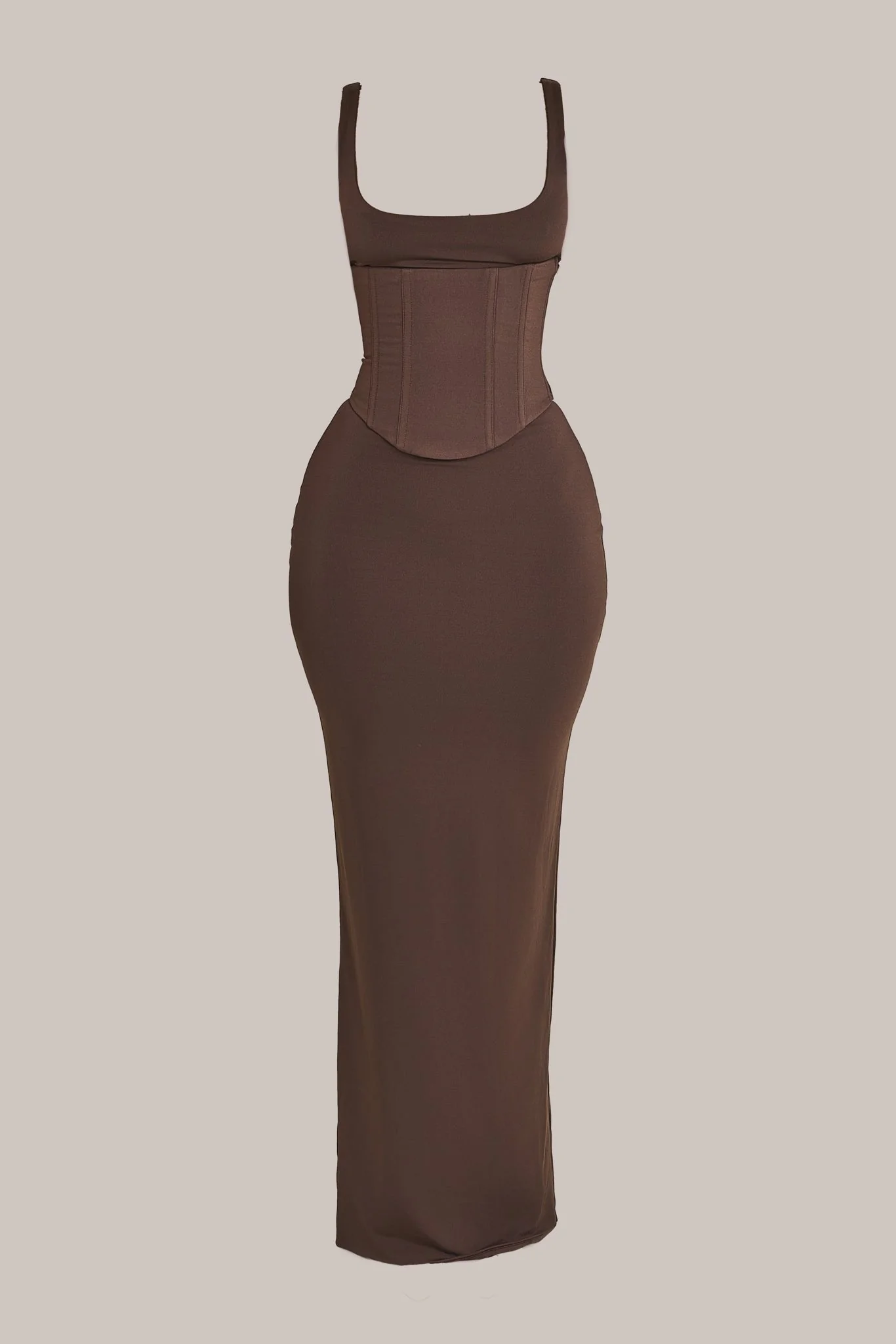 The Sandra Scoop Maxi in Brown - Image 7