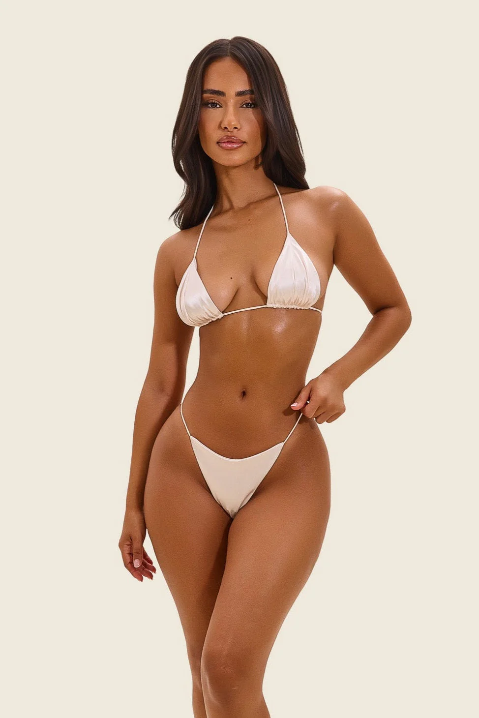 The Teeny Bikini in Satin - Image 4