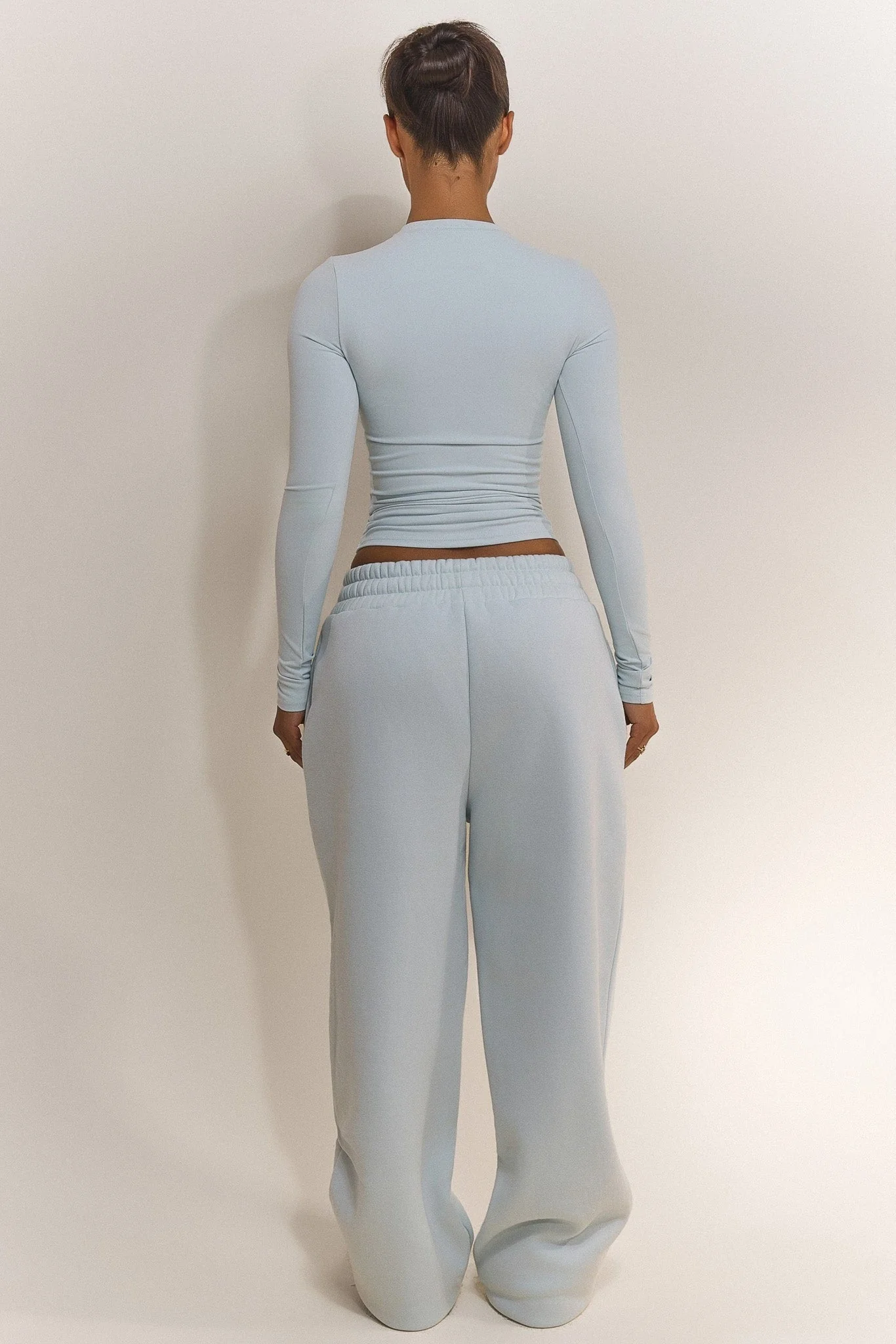 The Sculpt Long Sleeve Top in Baby Blue - Image 3