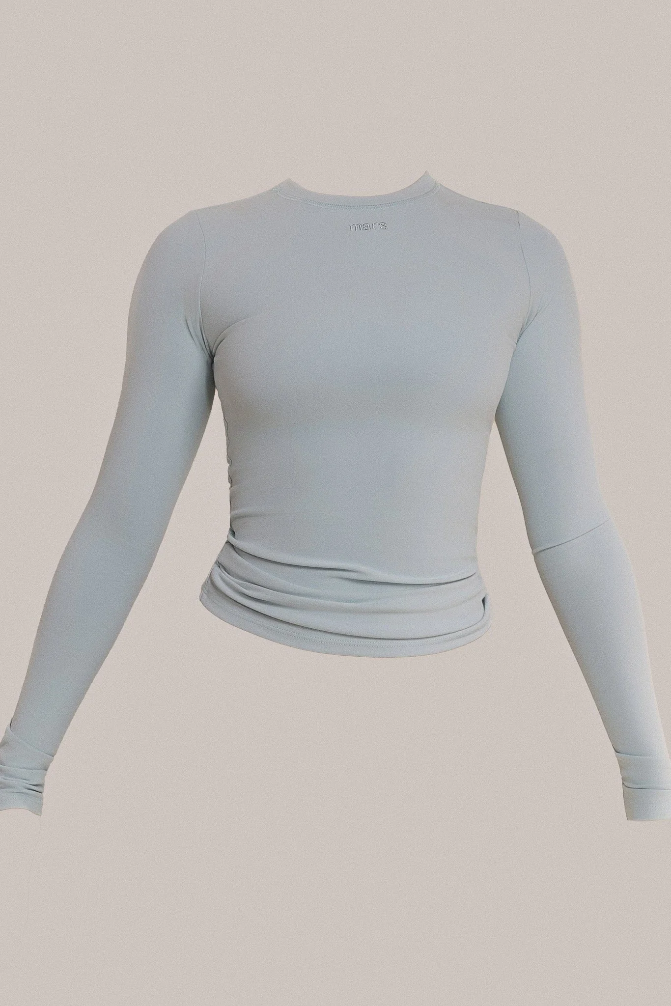 The Sculpt Long Sleeve Top in Baby Blue - Image 6