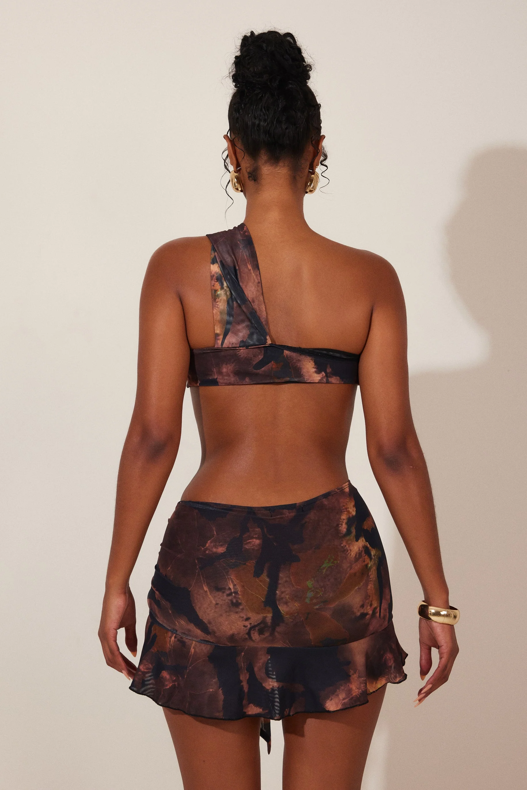 The Adanna Set in Brown Print - Image 9