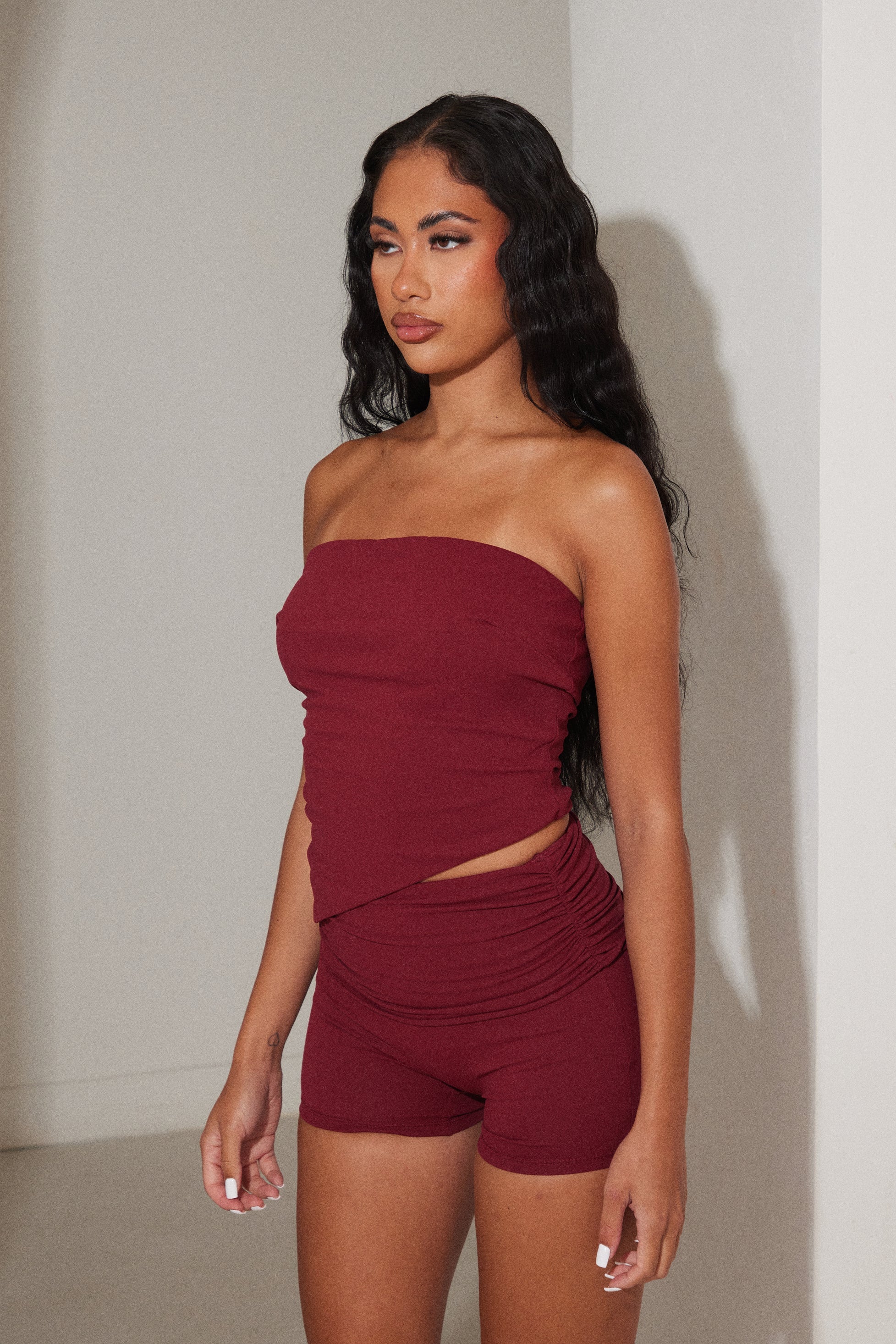 The Bandeau Asymmetric Top in Wine