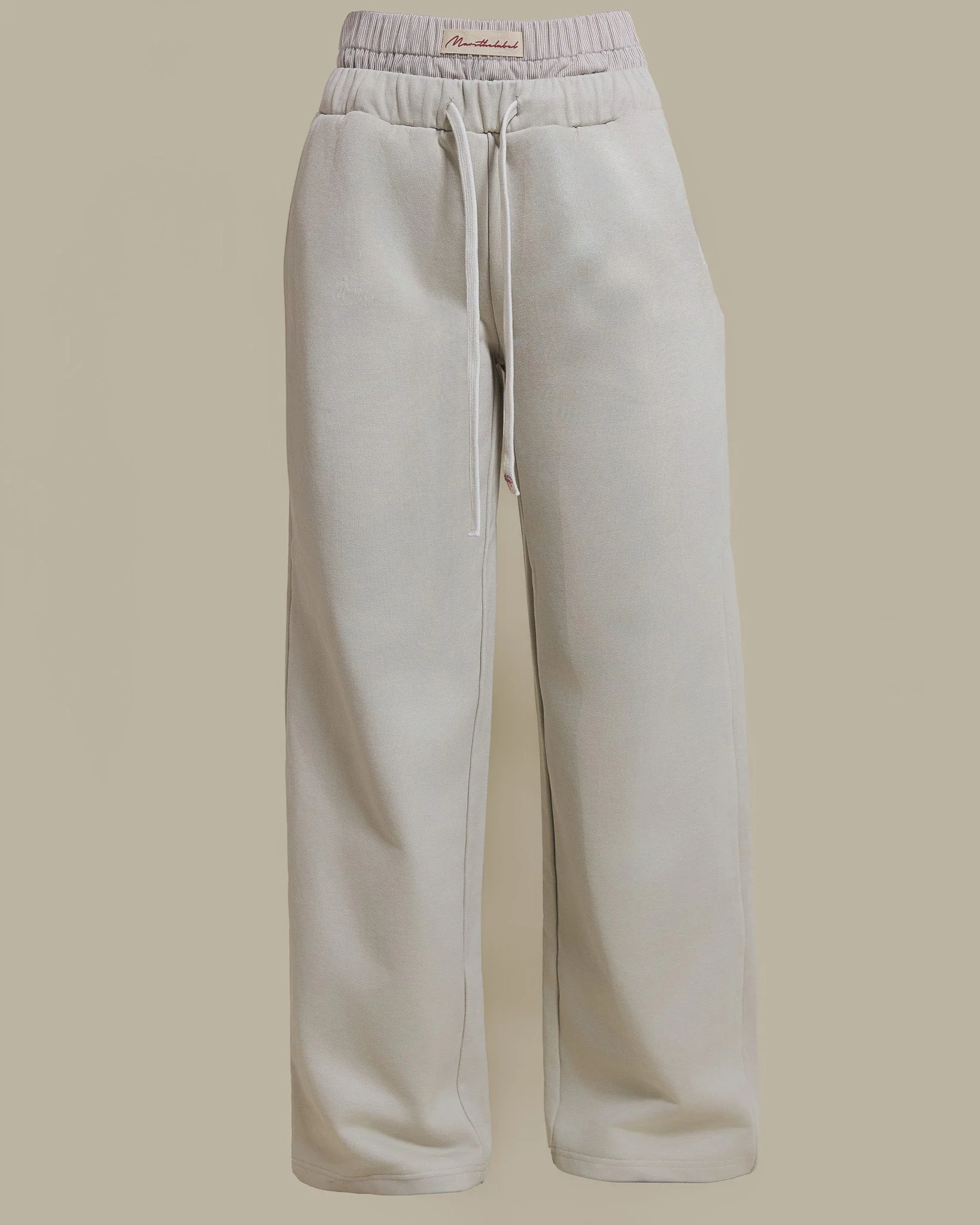 The Boxer Wide-Leg Joggers in Beige - Image 6