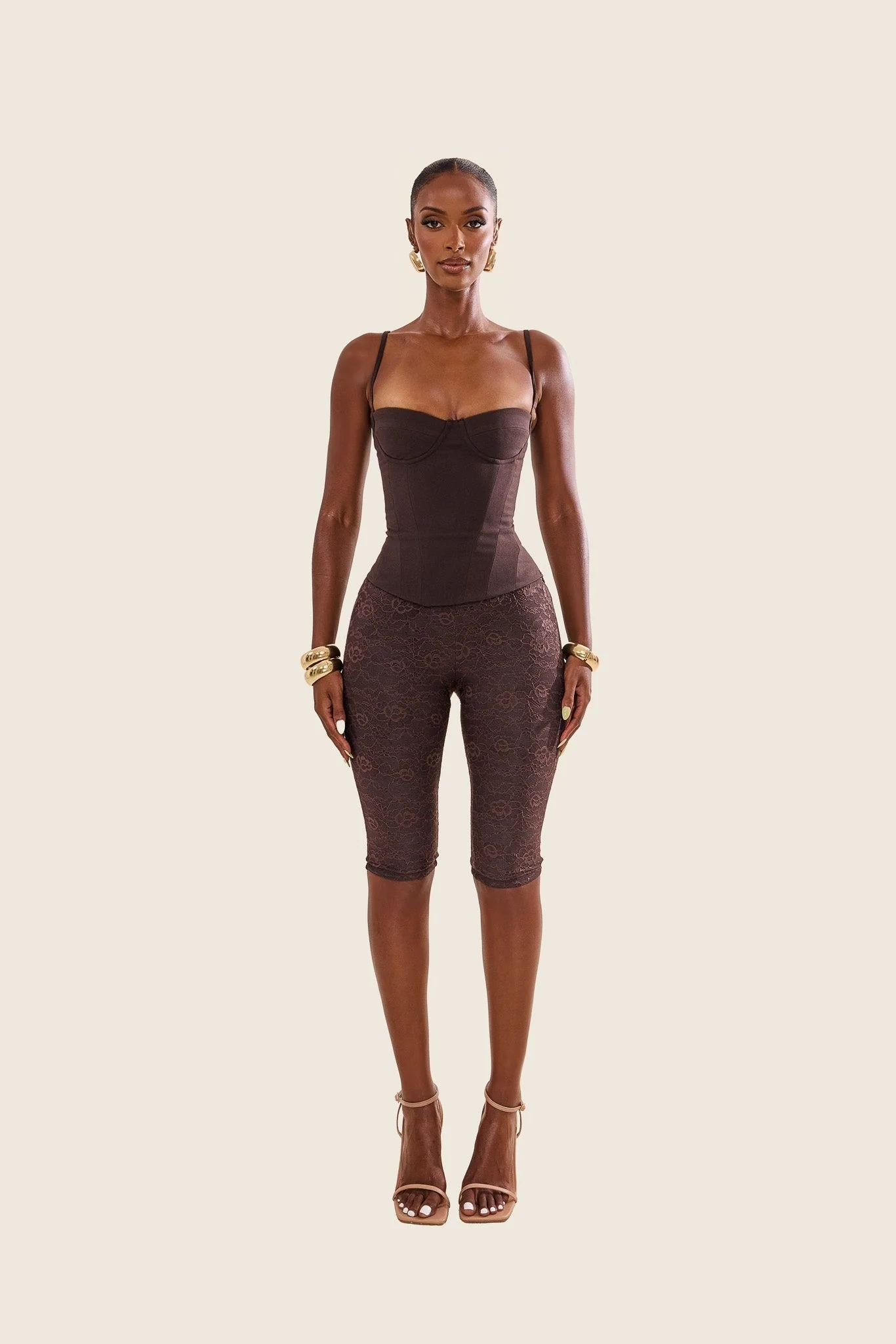 The Brielle Capri Bottoms in Brown - Image 5