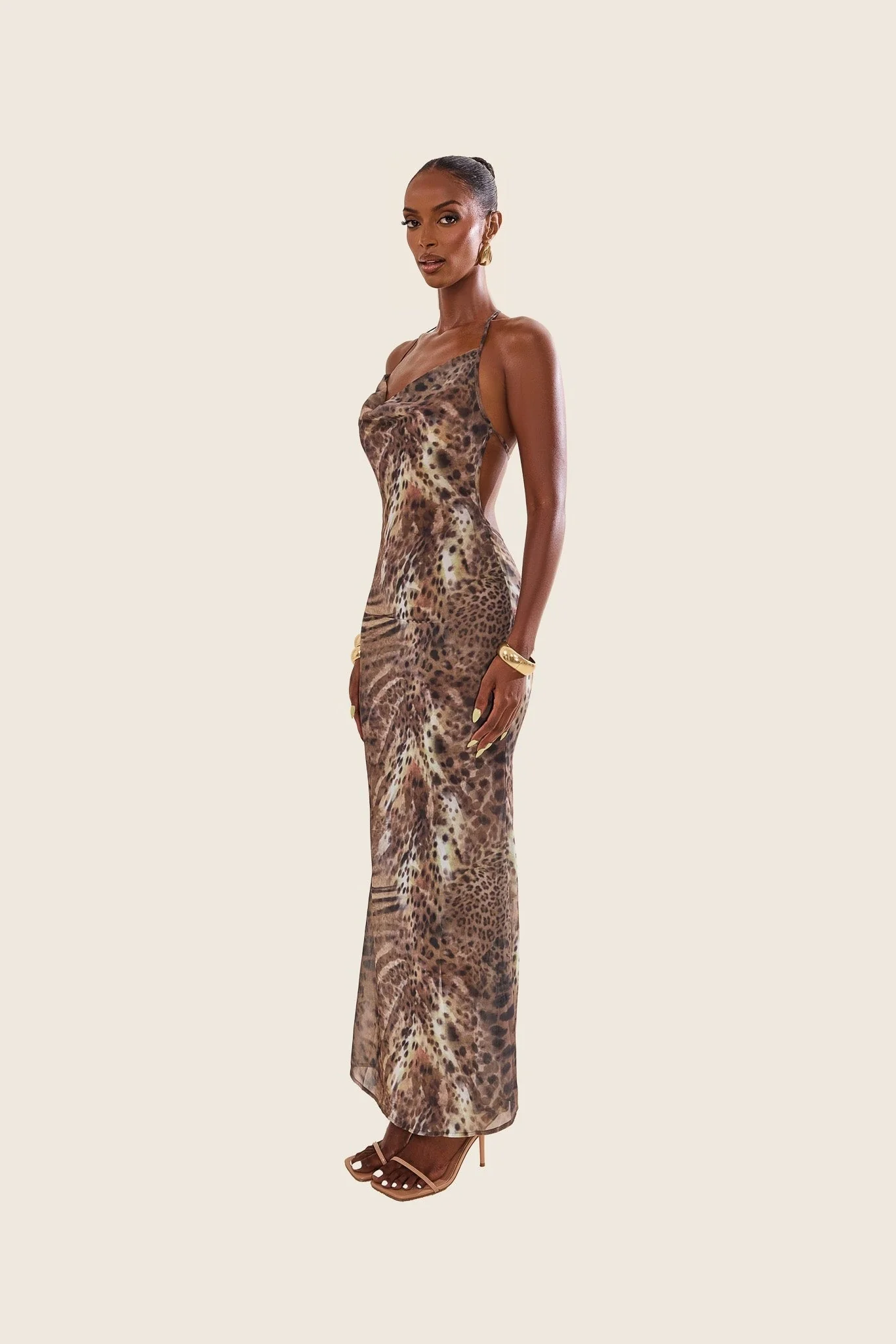 The Aayla Maxi in Animal Print - Image 3