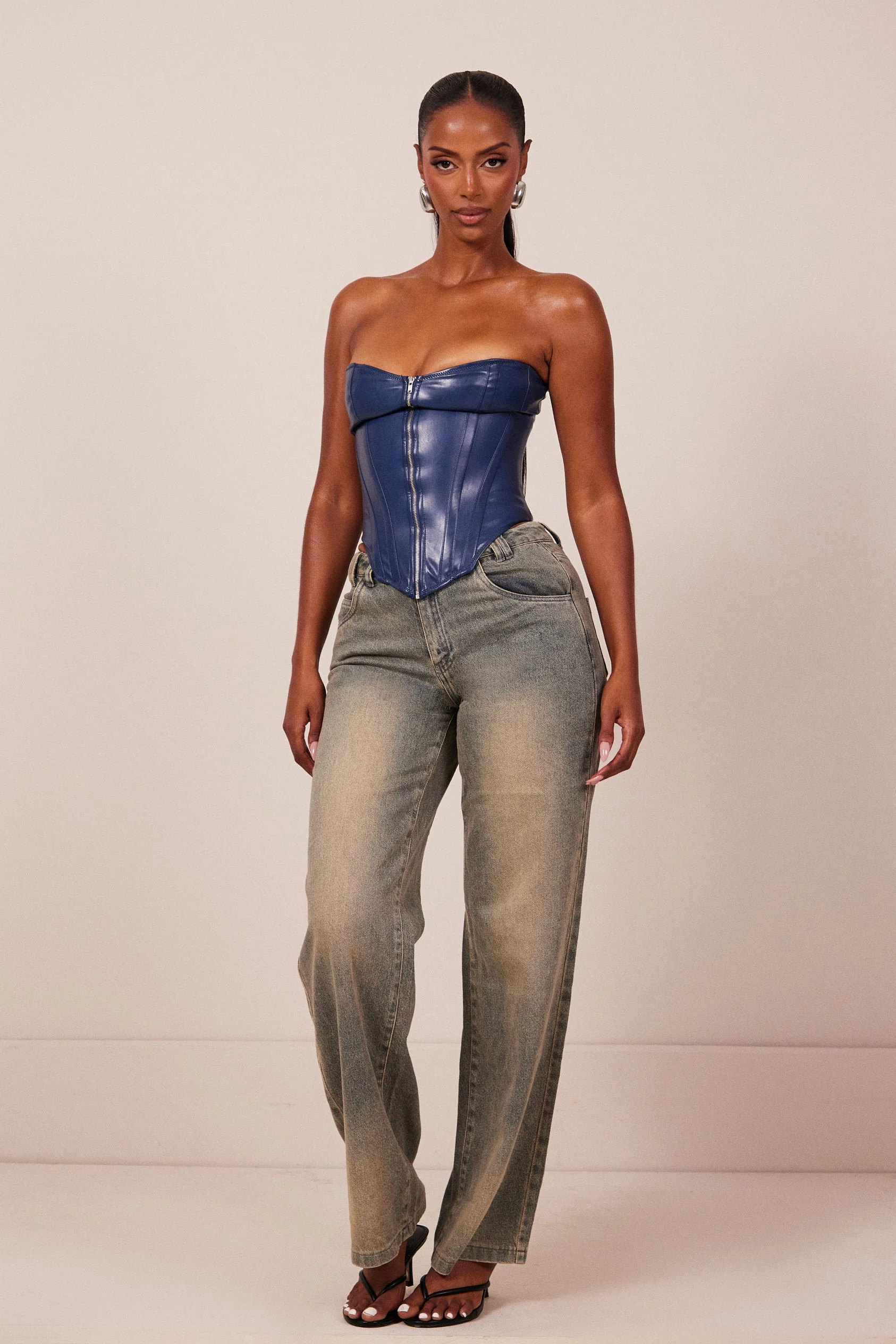 The Cinch Corset in Navy - Image 10
