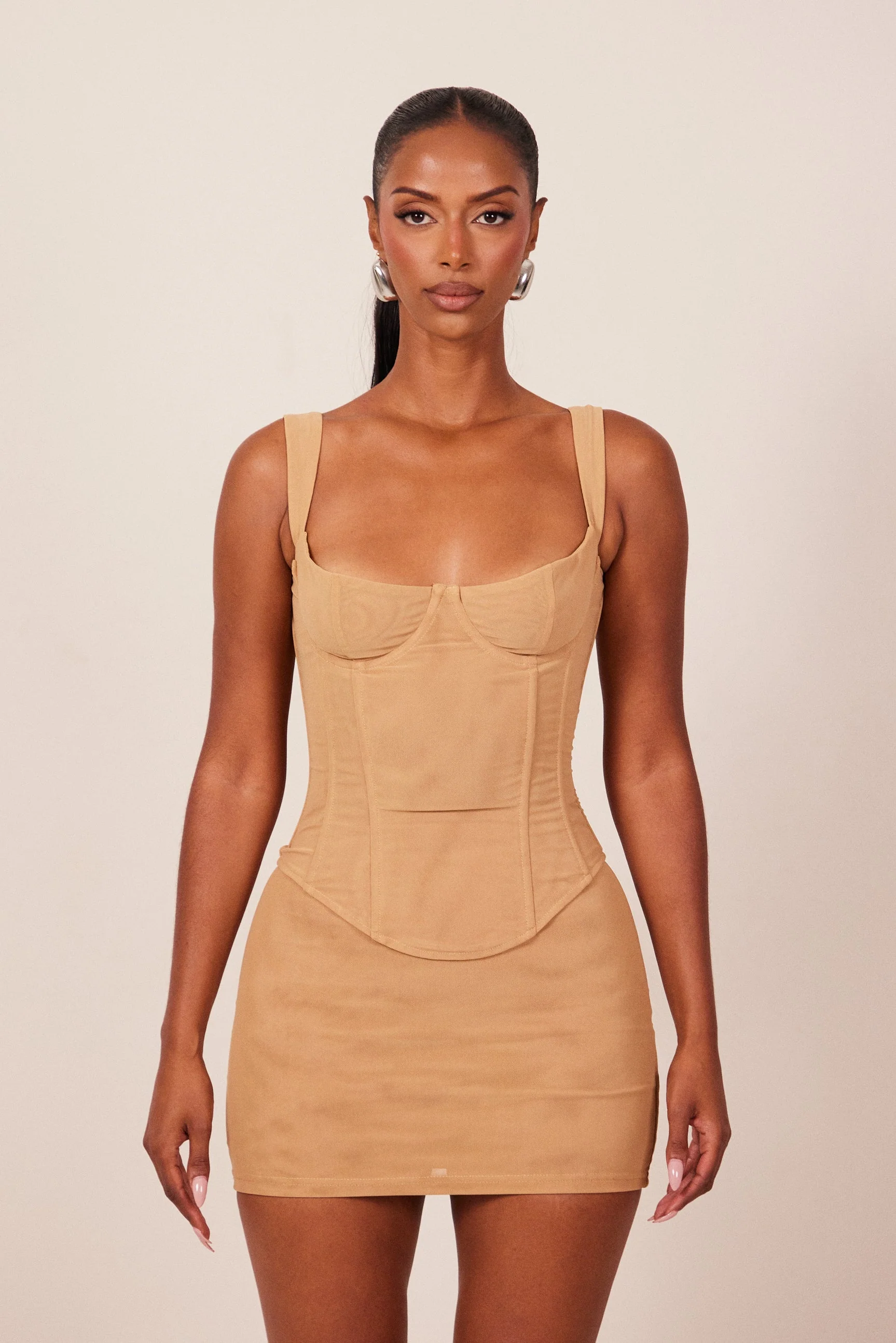 The Cinched Set in Taupe - Image 3