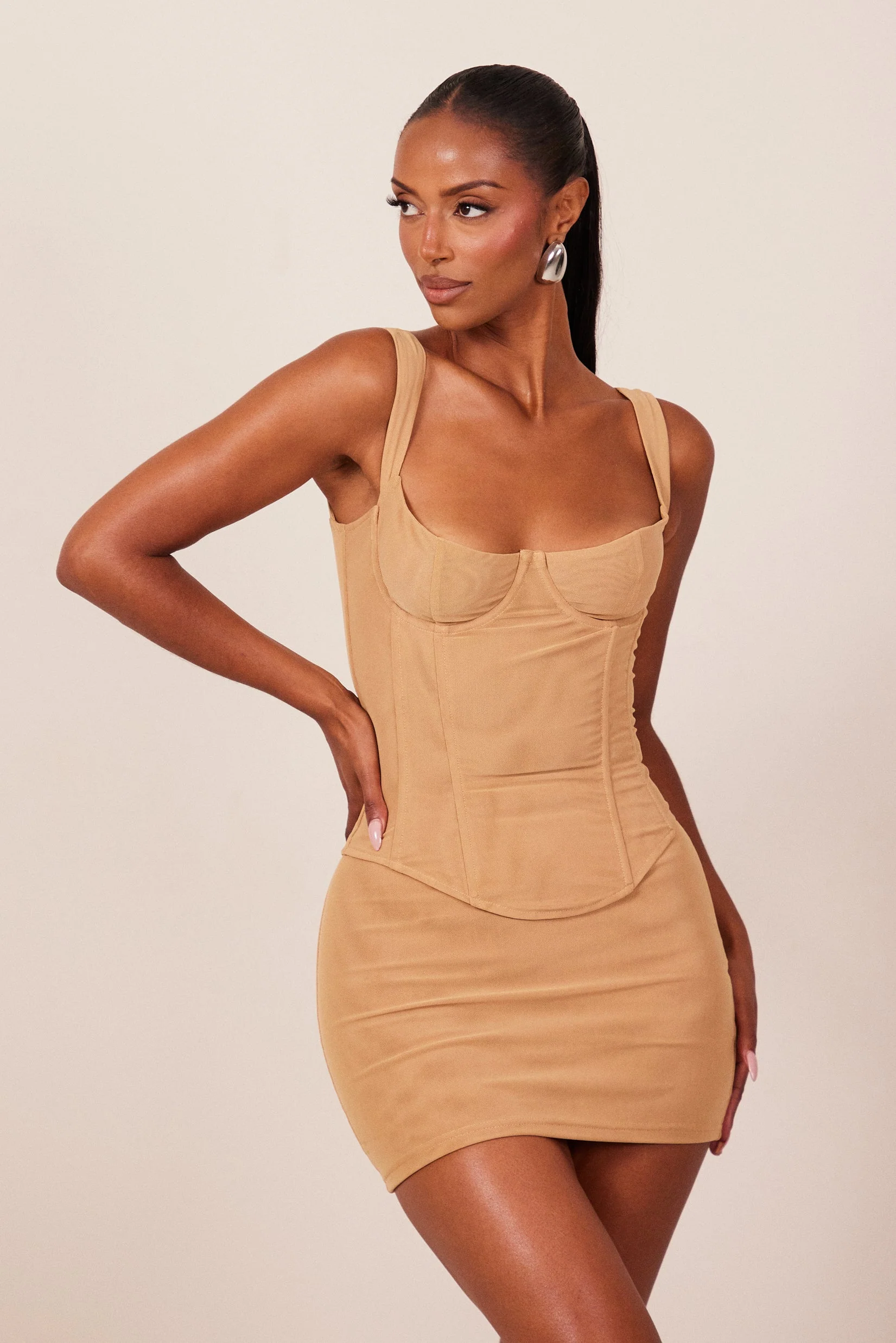 The Cinched Set in Taupe - Image 6