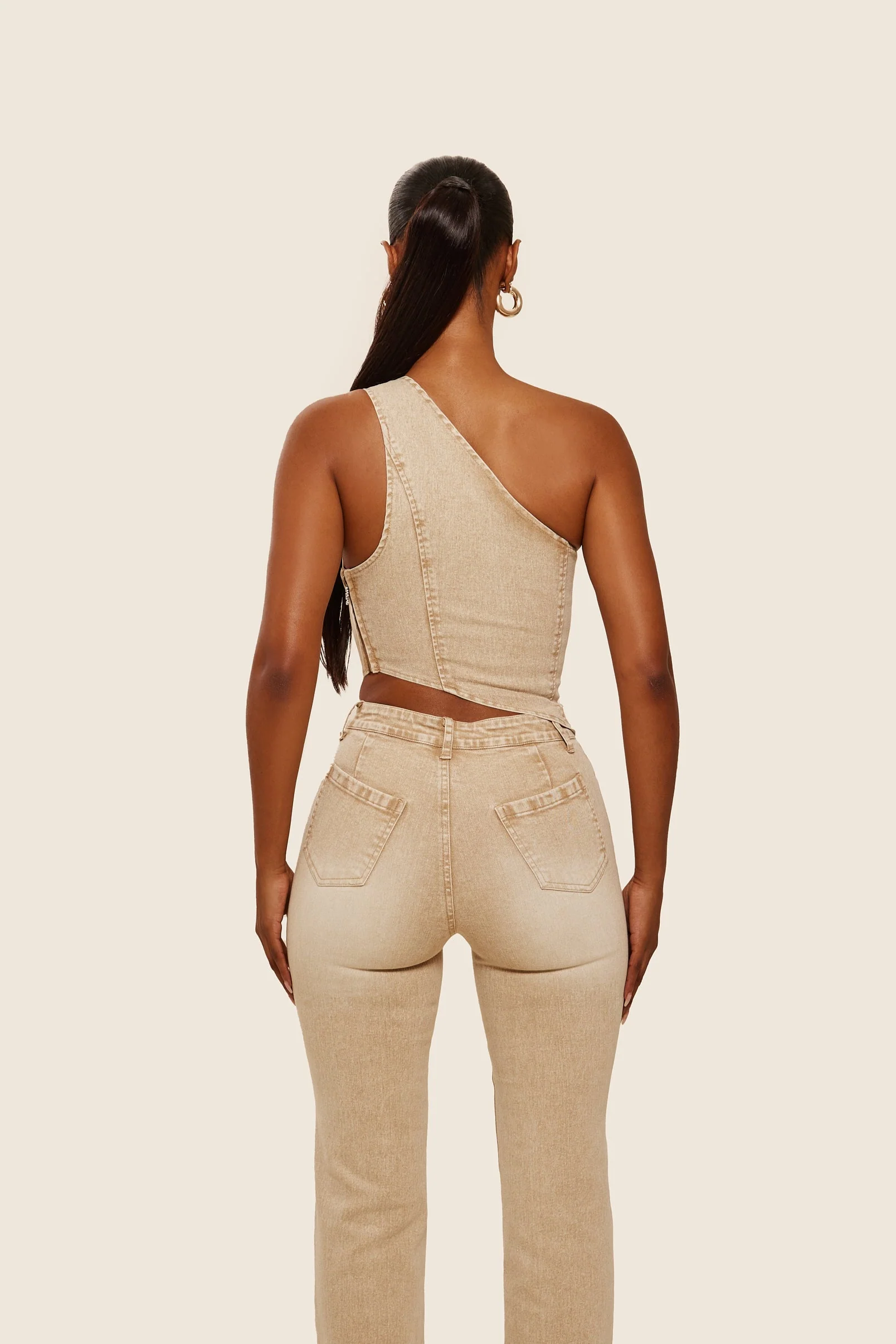The Cindy Top in Brown Wash - Image 4