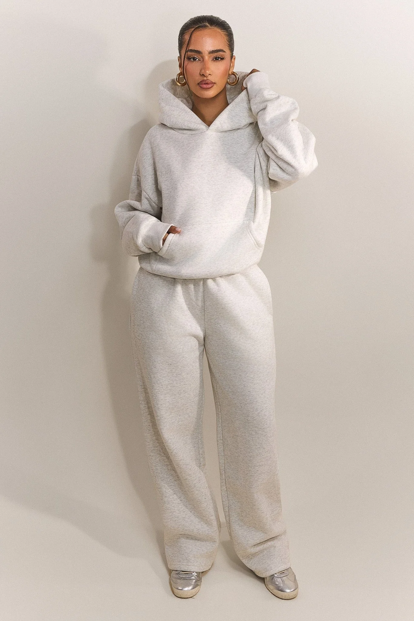 The Classics Hoodie in Grey Marl