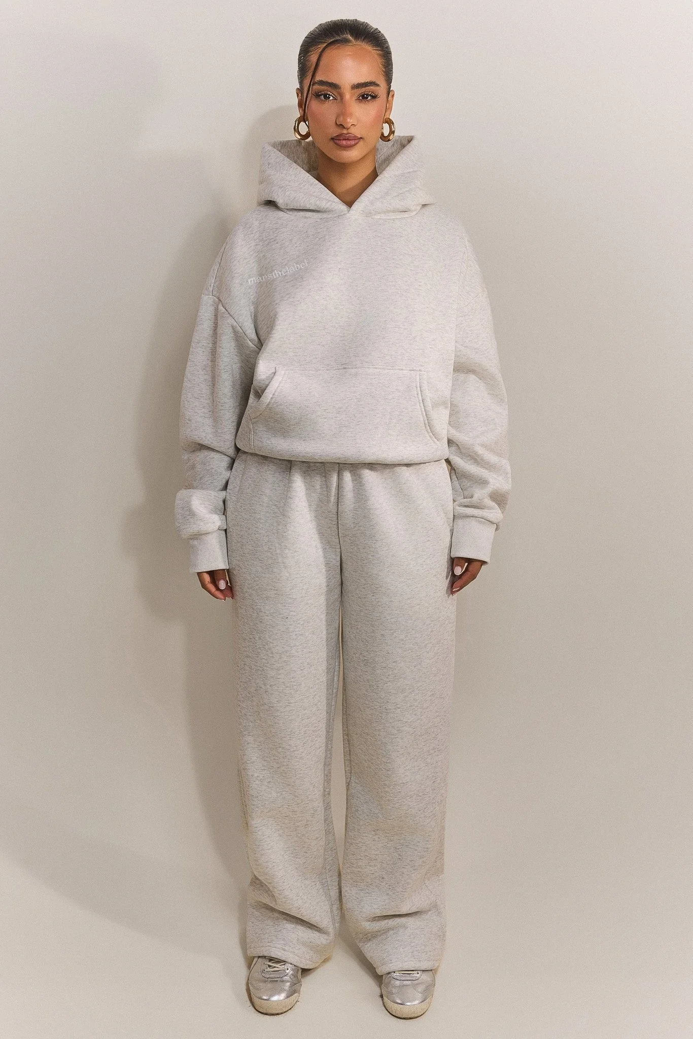 The Classics Hoodie in Grey Marl - Image 2