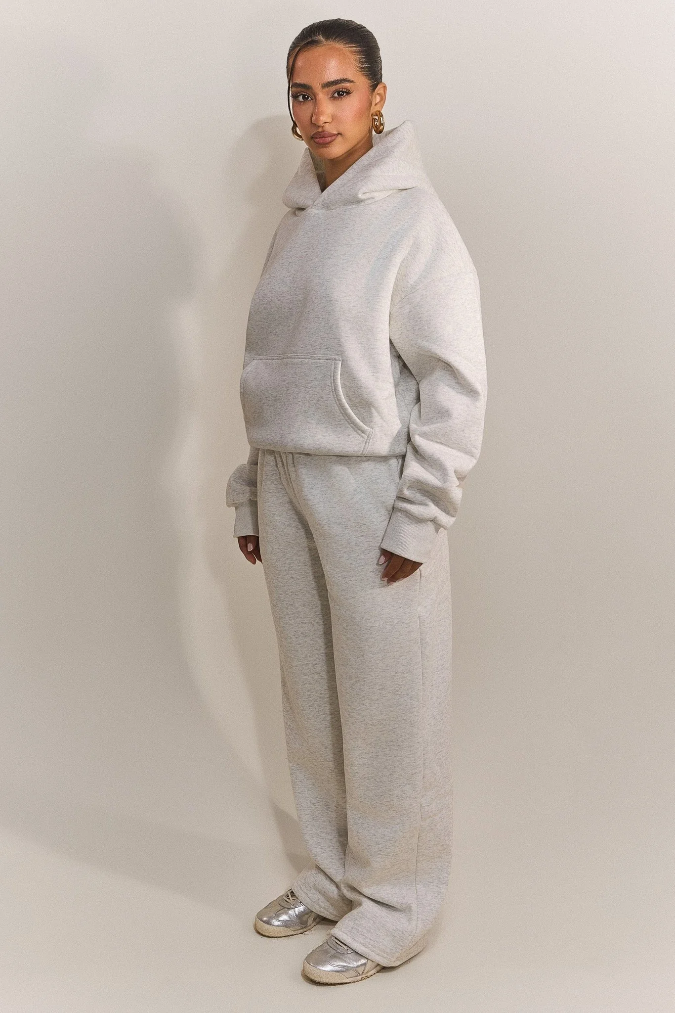 The Classics Hoodie in Grey Marl - Image 4