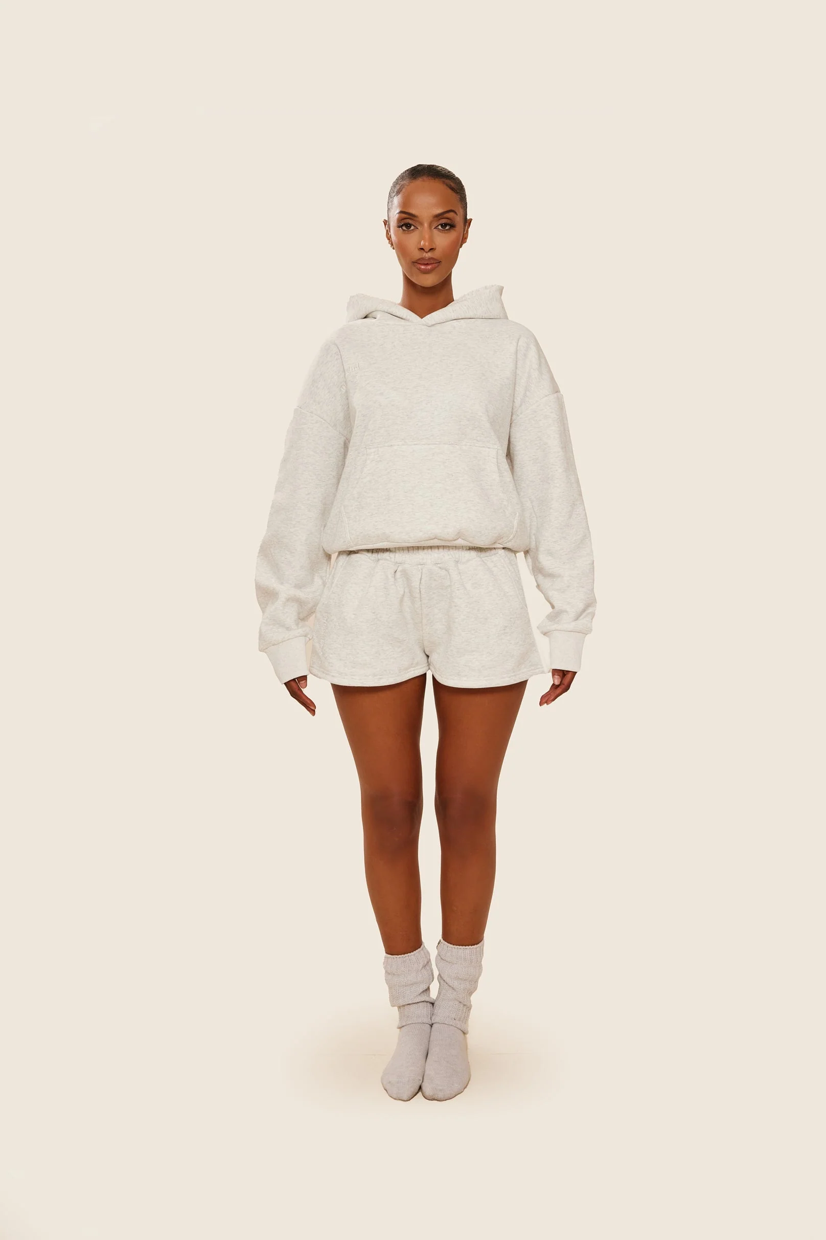 The Classics Hoodie in Grey Marl - Image 8
