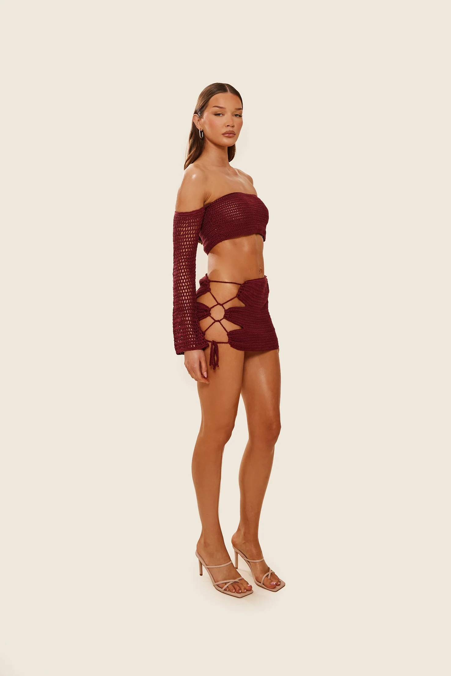 The Crochet Set in Wine - Image 4