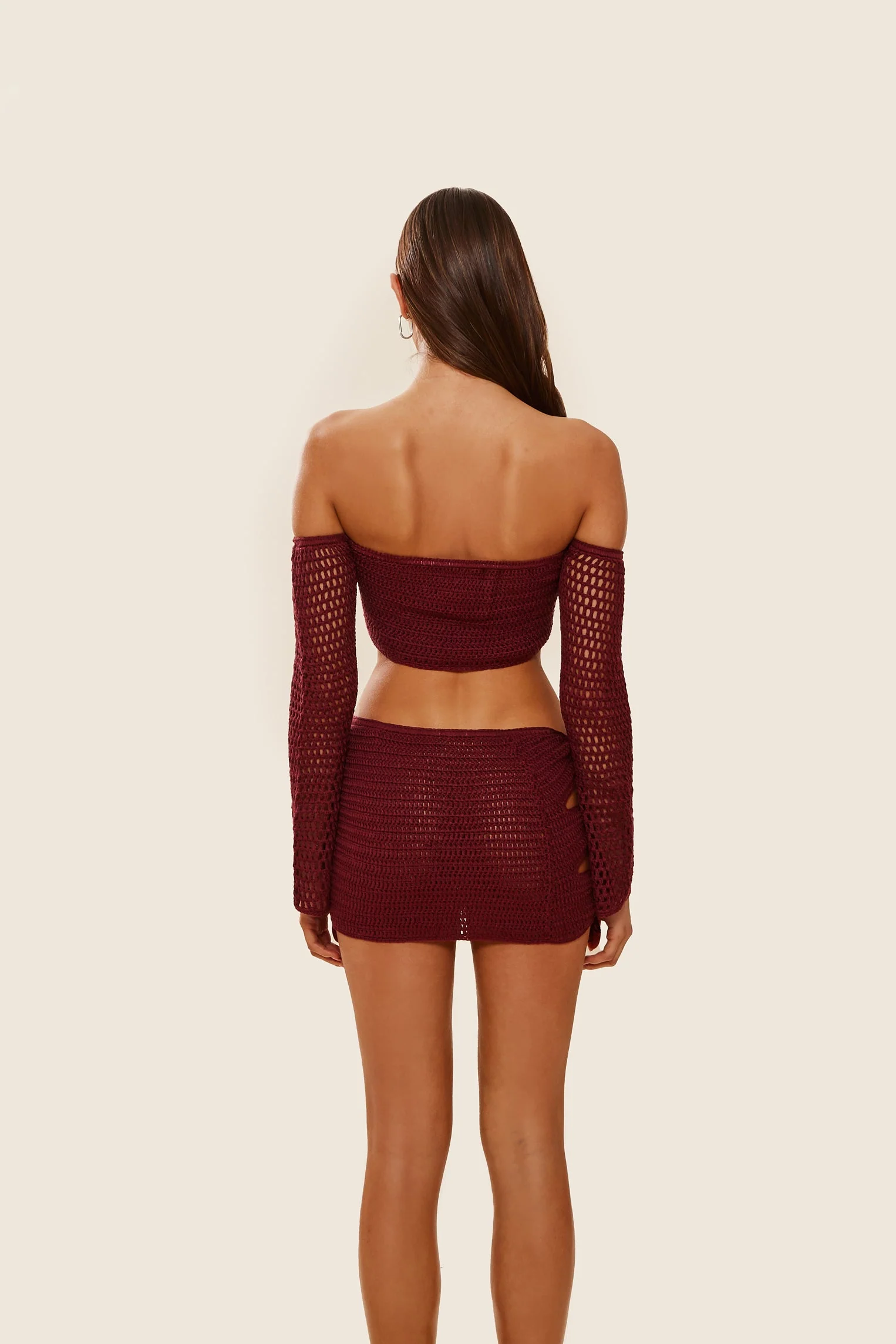The Crochet Set in Wine - Image 5