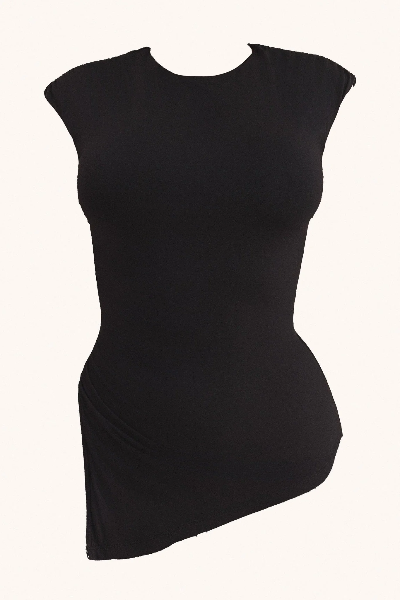 The Drape Ruche Top in Black - Image 8