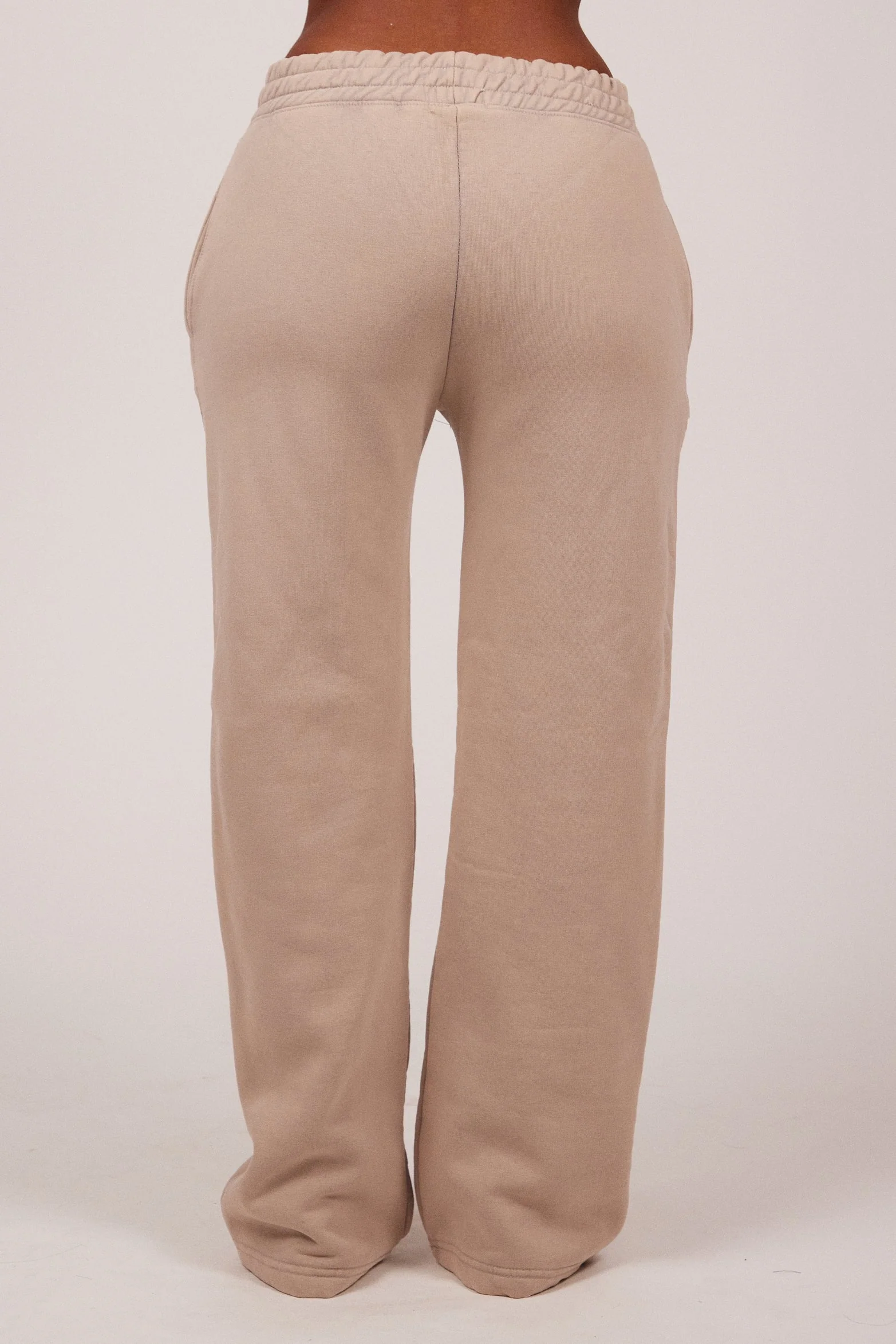 The Embossed Straight Leg Joggers in Stone - Image 5