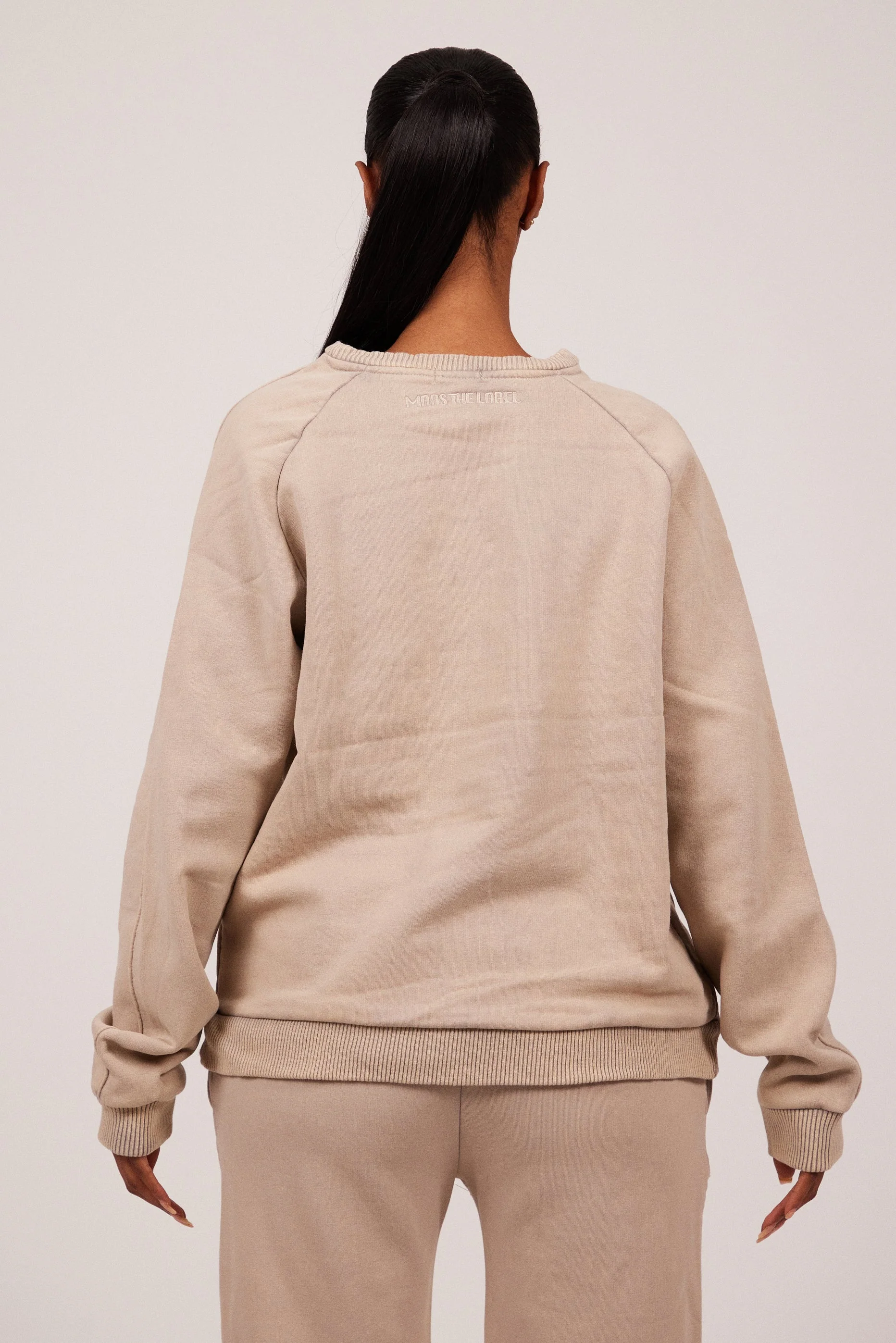 The Embossed Sweatshirt in Stone - Image 5