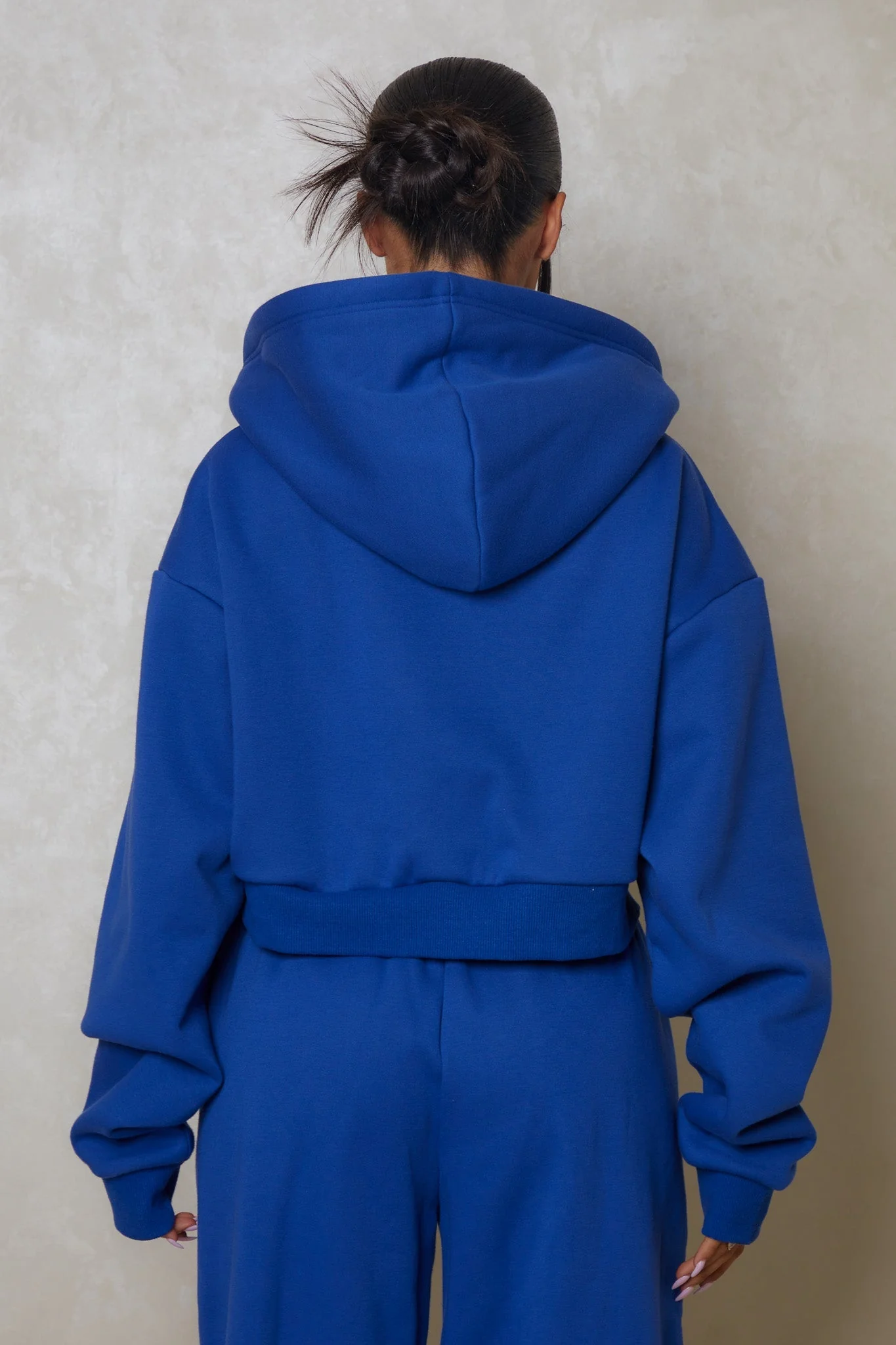 The Essentials Cropped Jacket - Cobalt - Image 3