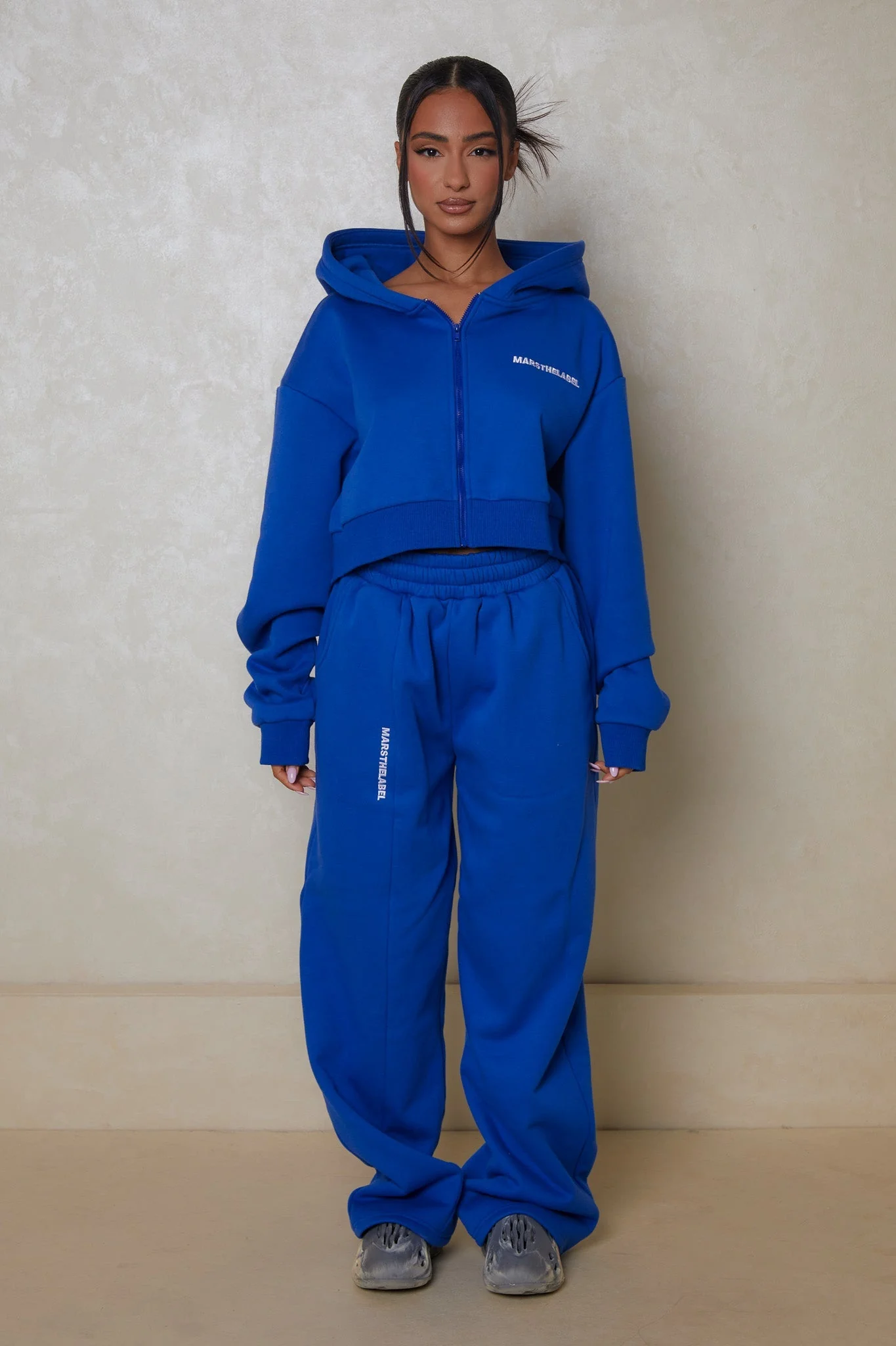 The Essentials Cropped Jacket - Cobalt - Image 4
