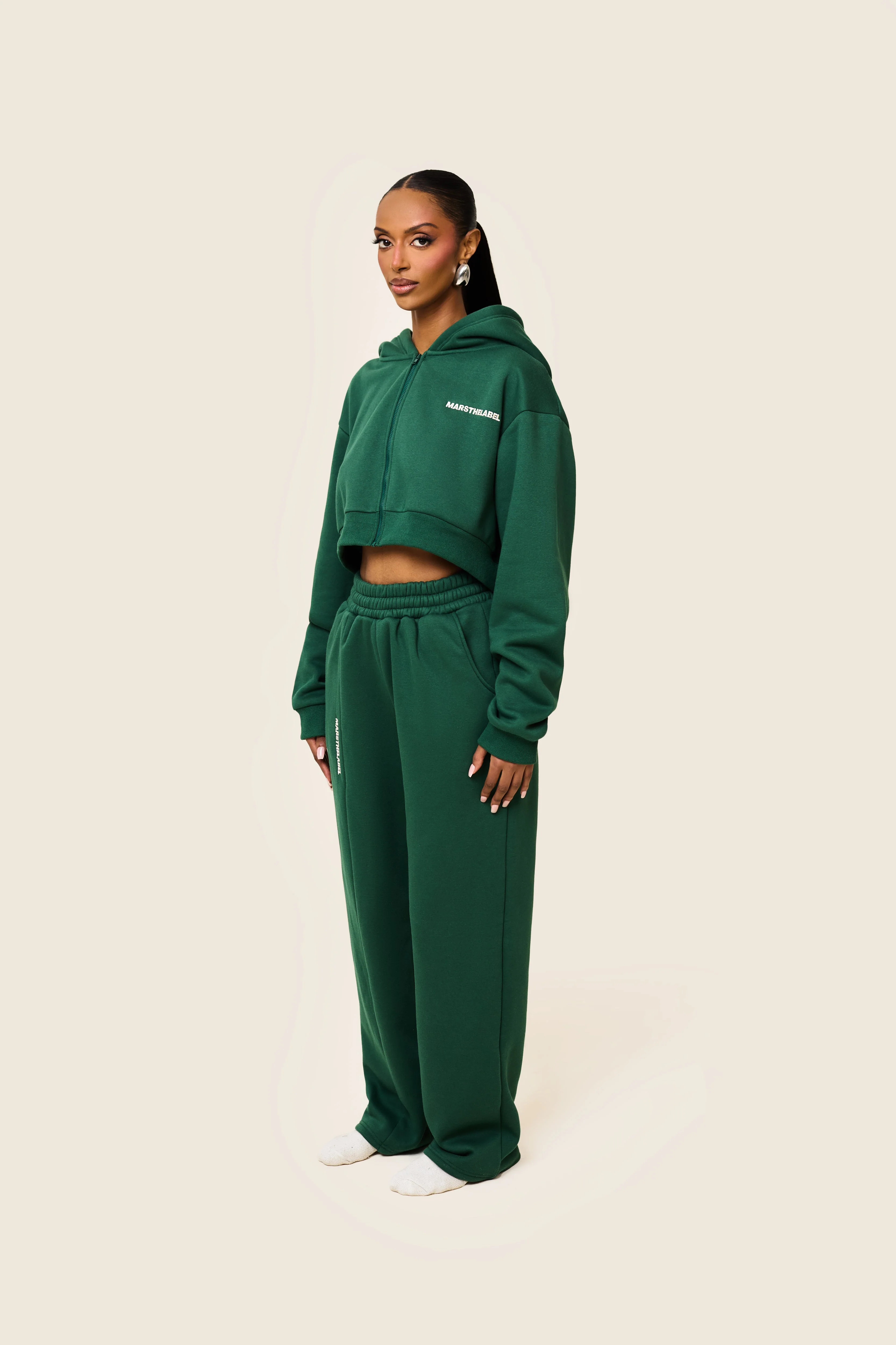 The Essentials Joggers in Forest Green - Image 10