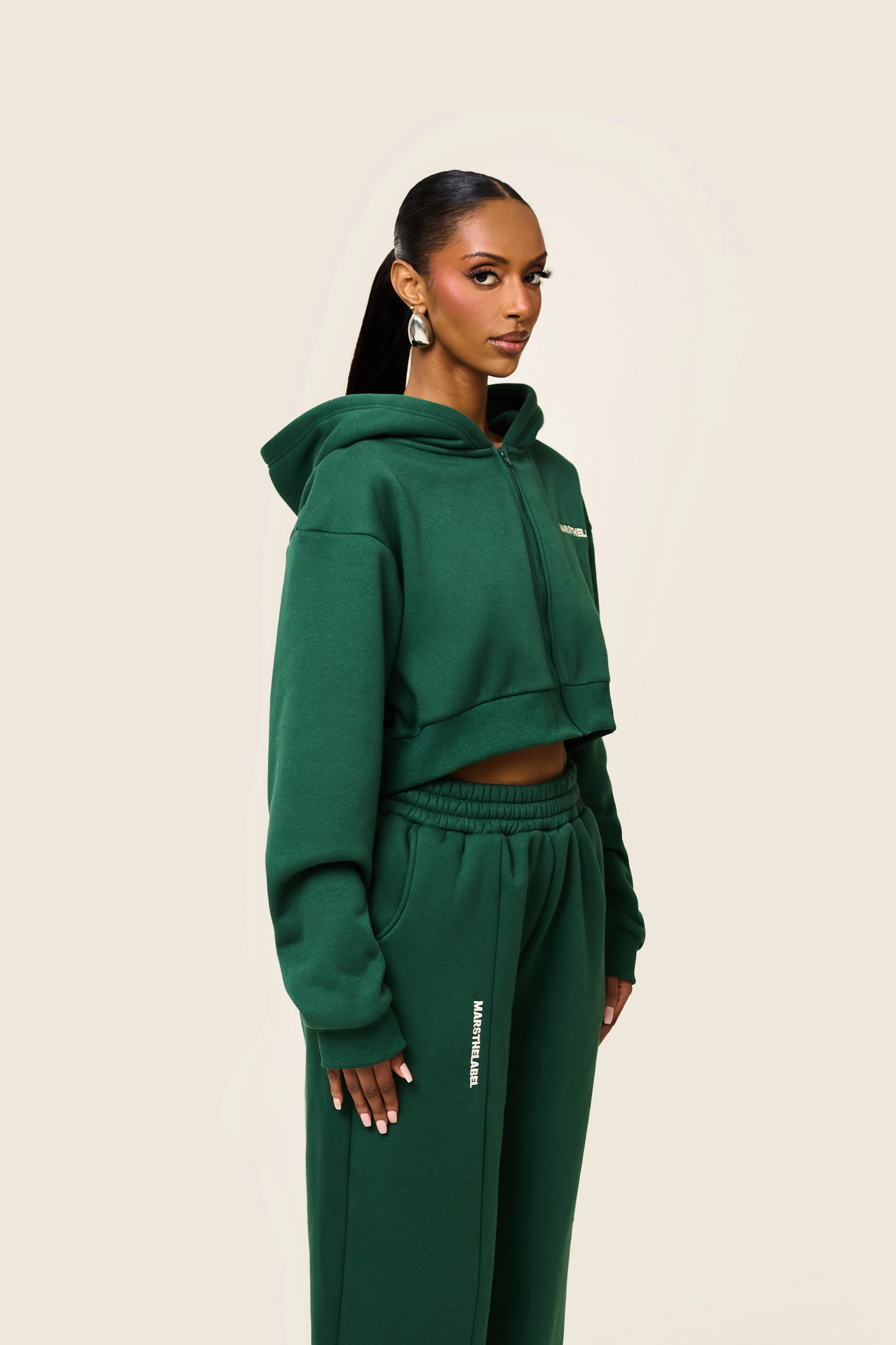 The Essentials Joggers in Forest Green - Image 11