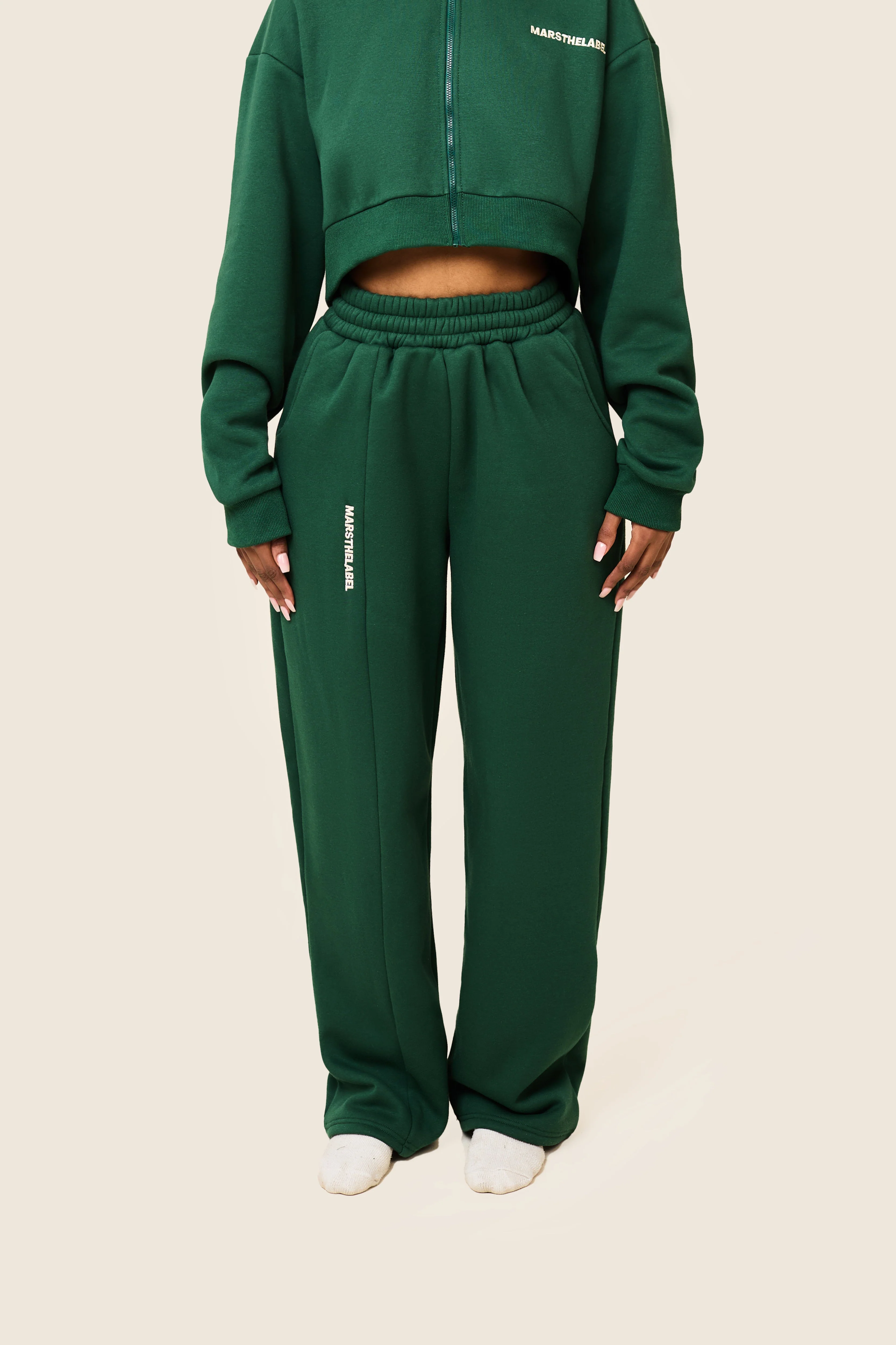 The Essentials Joggers in Forest Green - Image 8