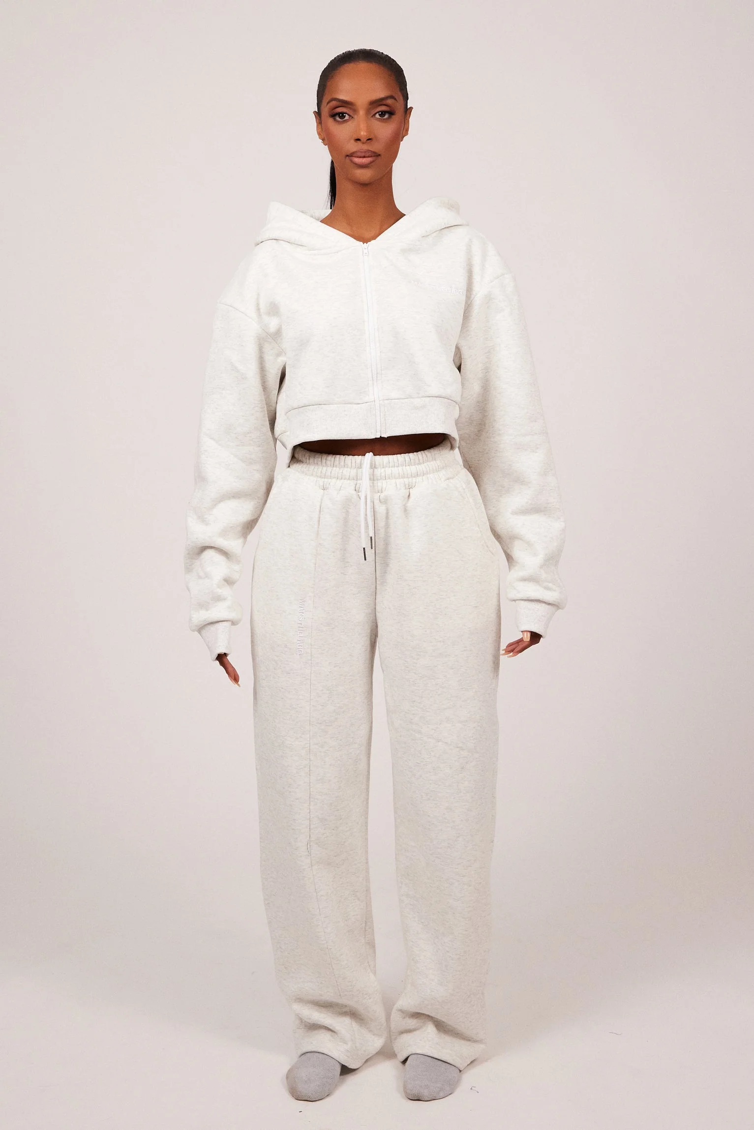The Essentials Joggers in Marl Grey - Image 10