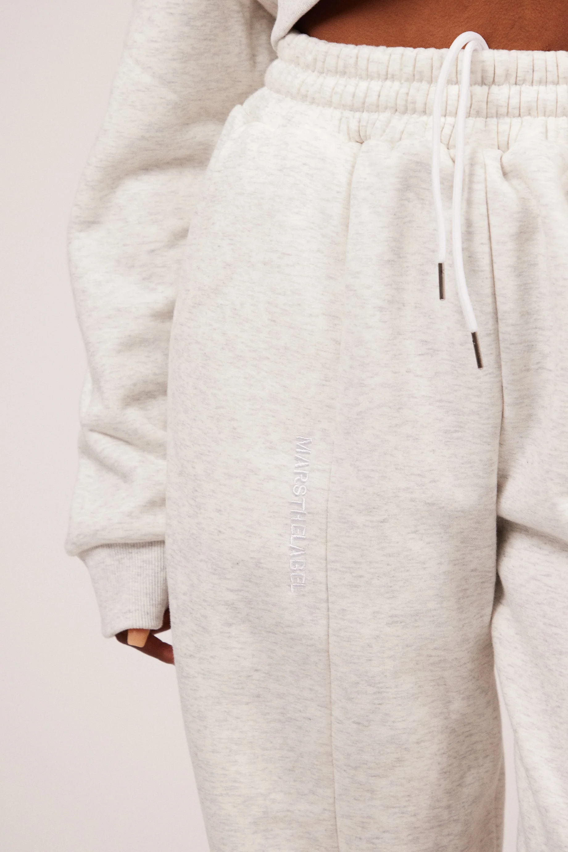 The Essentials Joggers in Marl Grey - Image 11