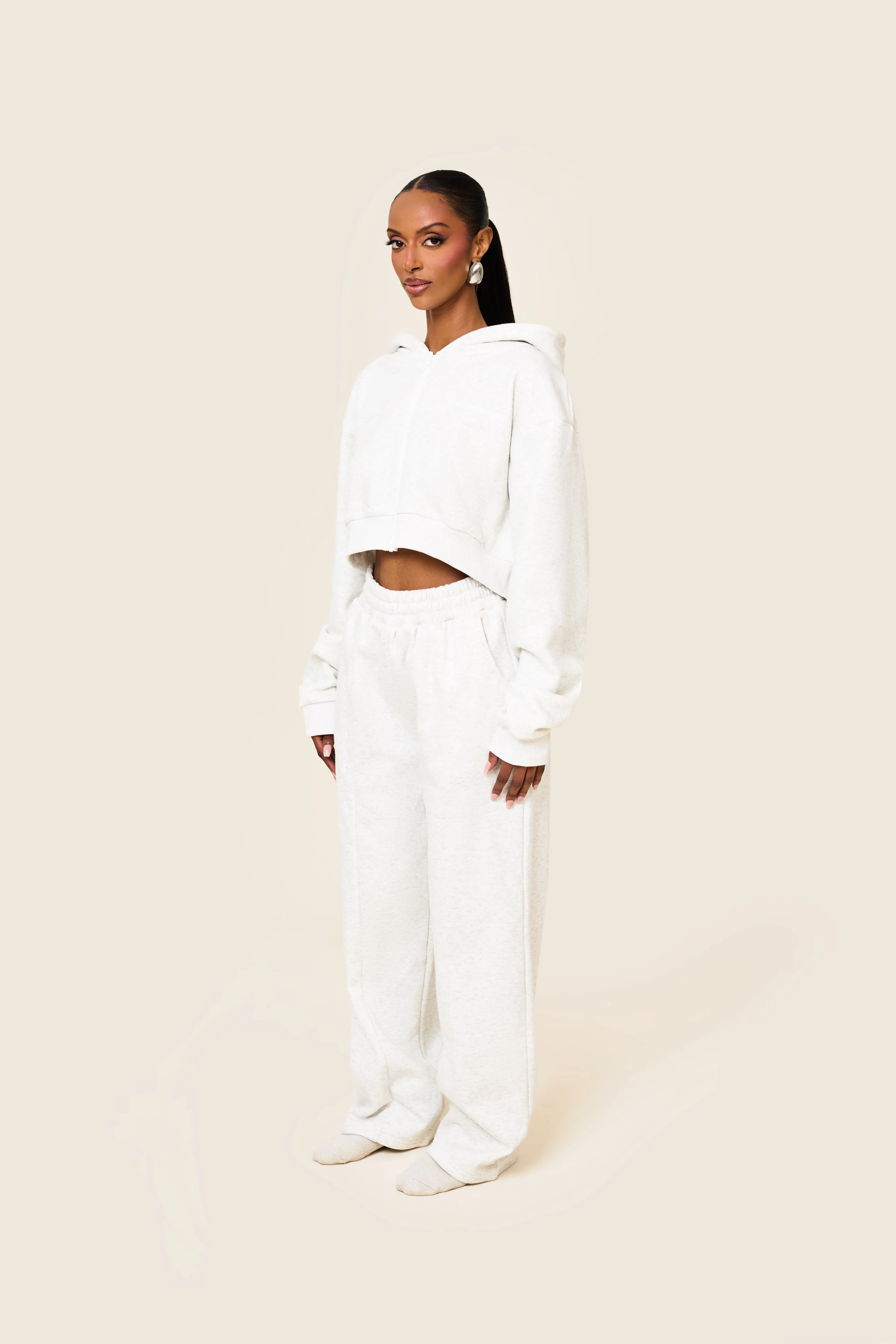 The Essentials Joggers in Marl Grey - Image 6