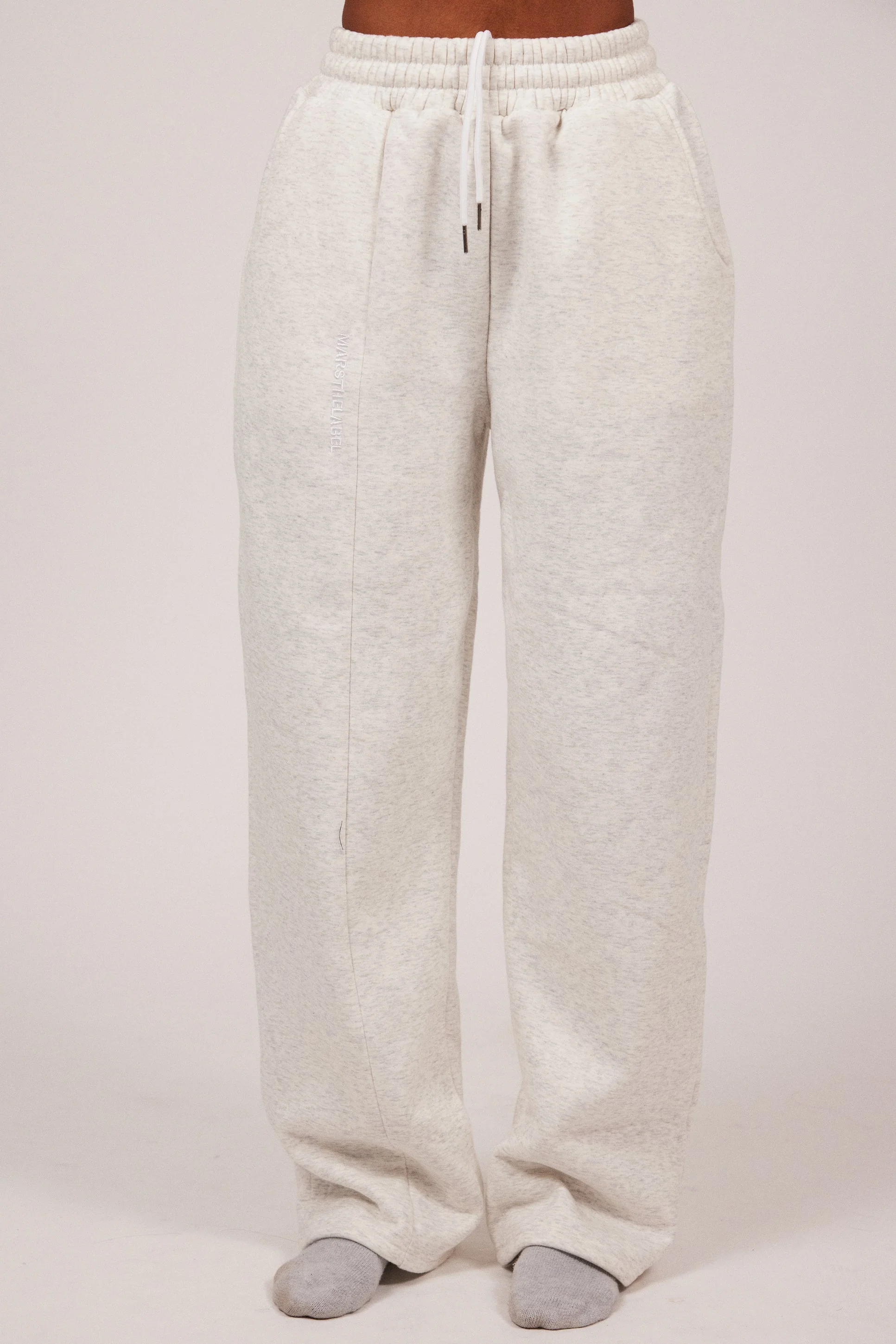 The Essentials Joggers in Marl Grey - Image 8