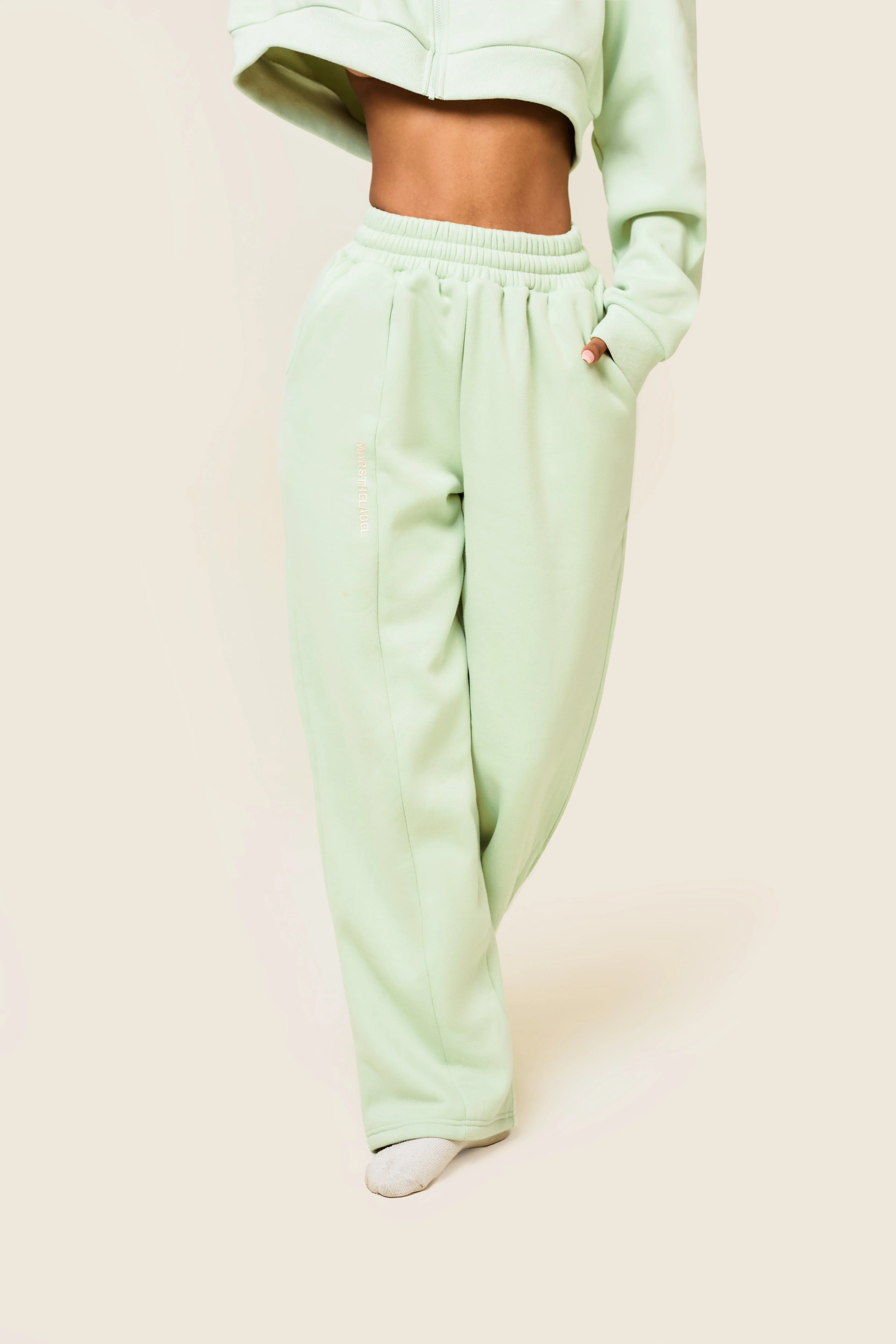 The Essentials Joggers in Sage - Image 5