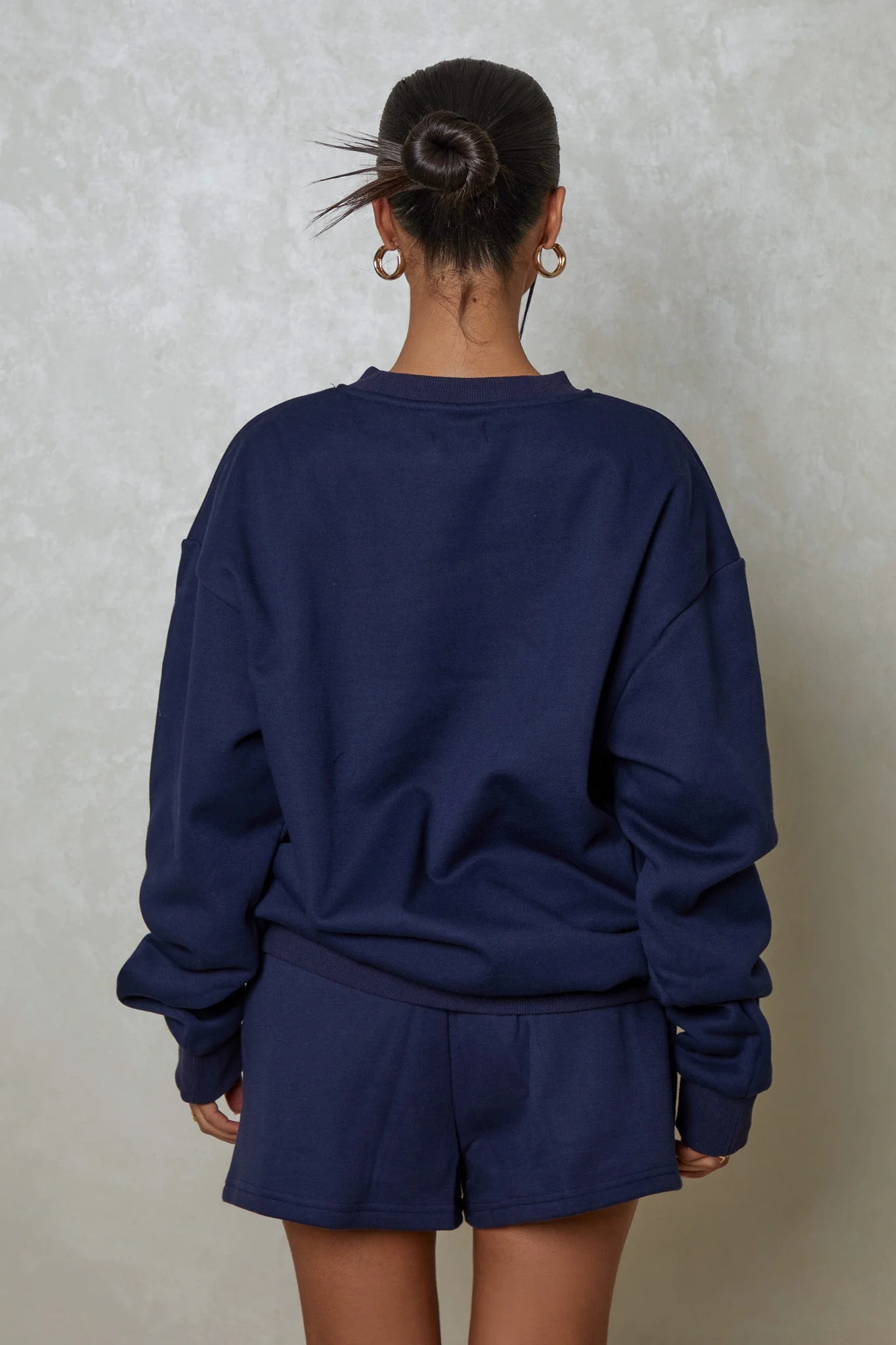 The Essentials Sweater in Navy - Image 3