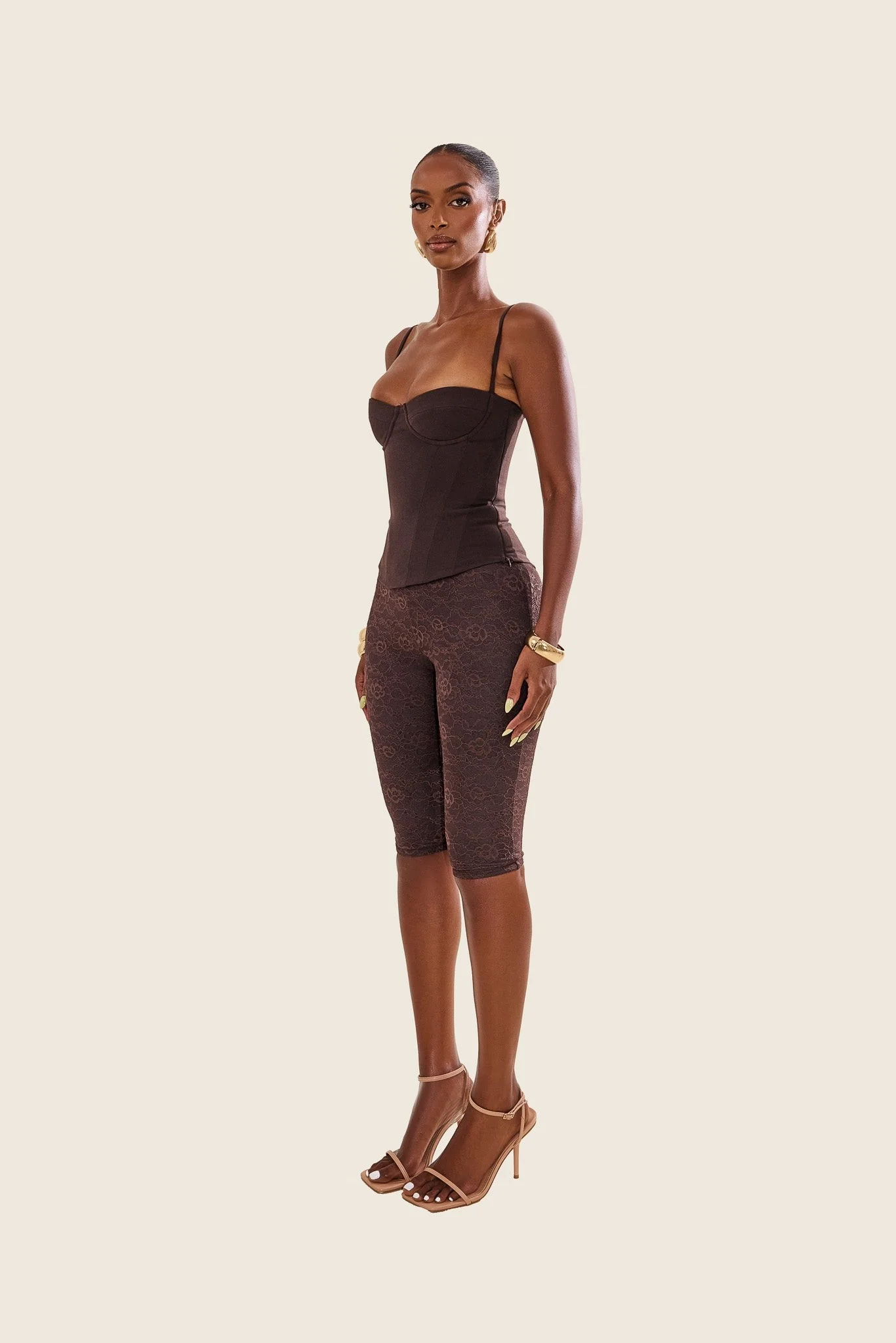 The Everly Corset in Brown - Image 4