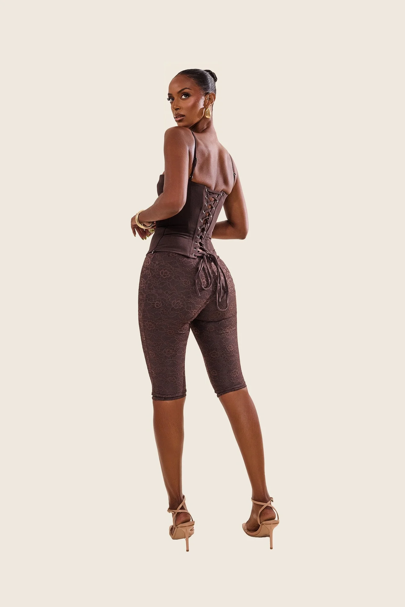 The Everly Corset in Brown - Image 5