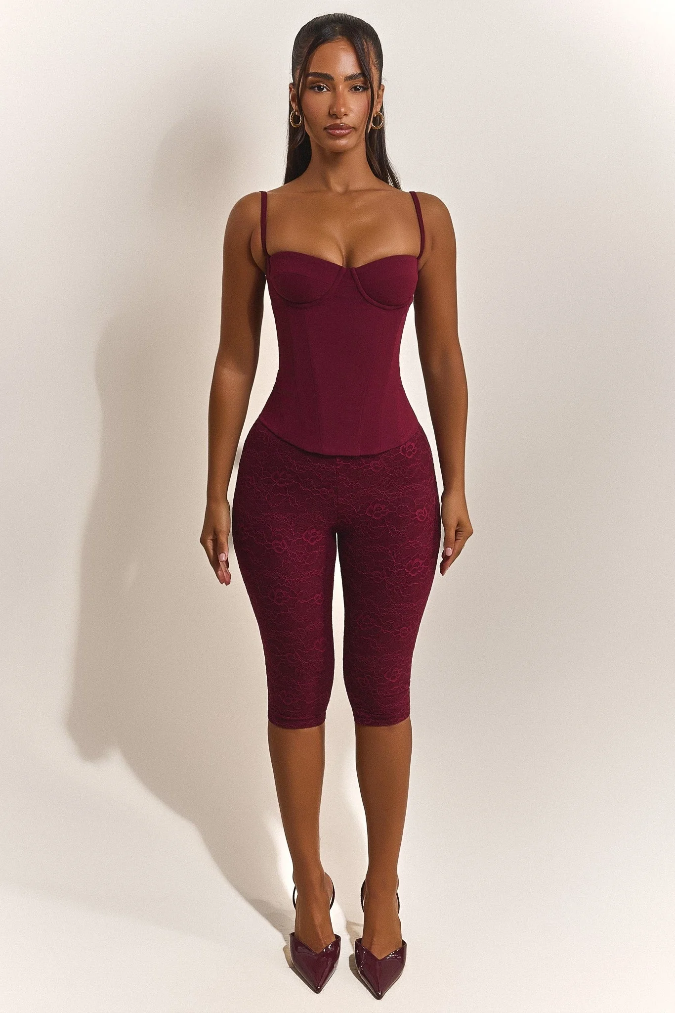 The Everly Corset in Wine - Image 6