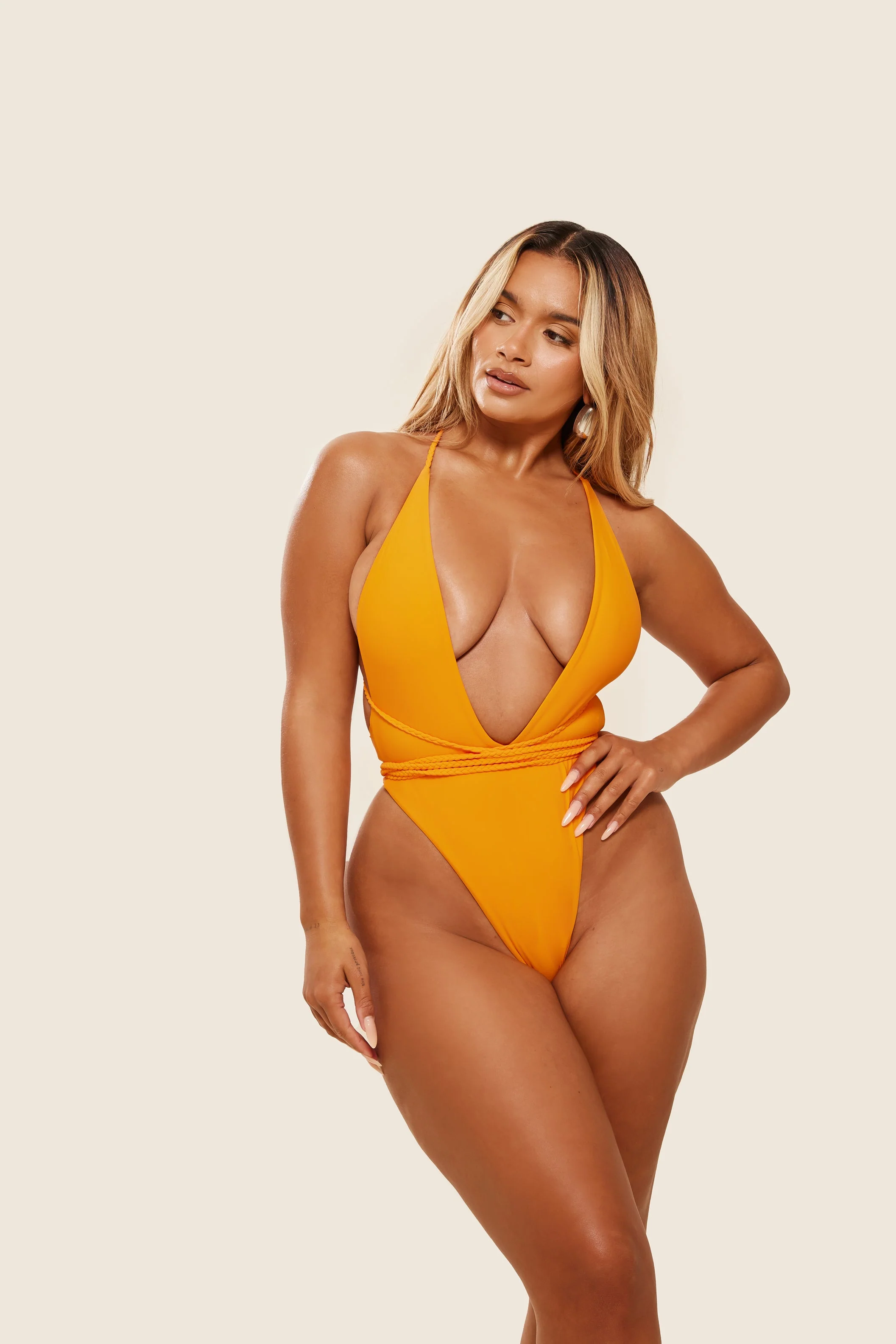 The Fishtail Swim in Orange - Image 2