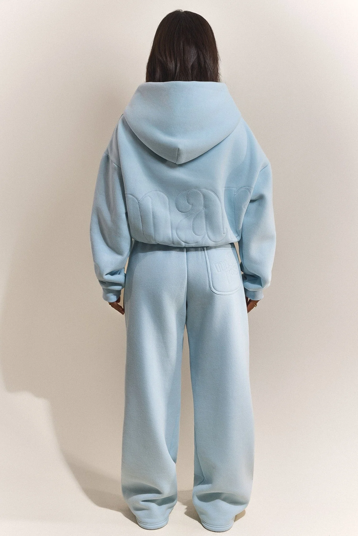 The Graphic Mars Zip Up Jacket in Baby Blue - Image 2