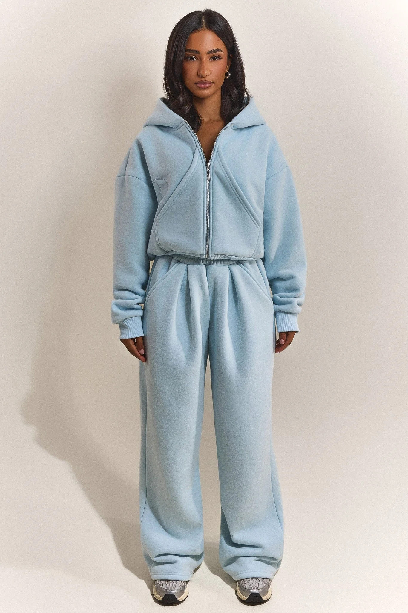 The Graphic Mars Zip Up Jacket in Baby Blue - Image 4