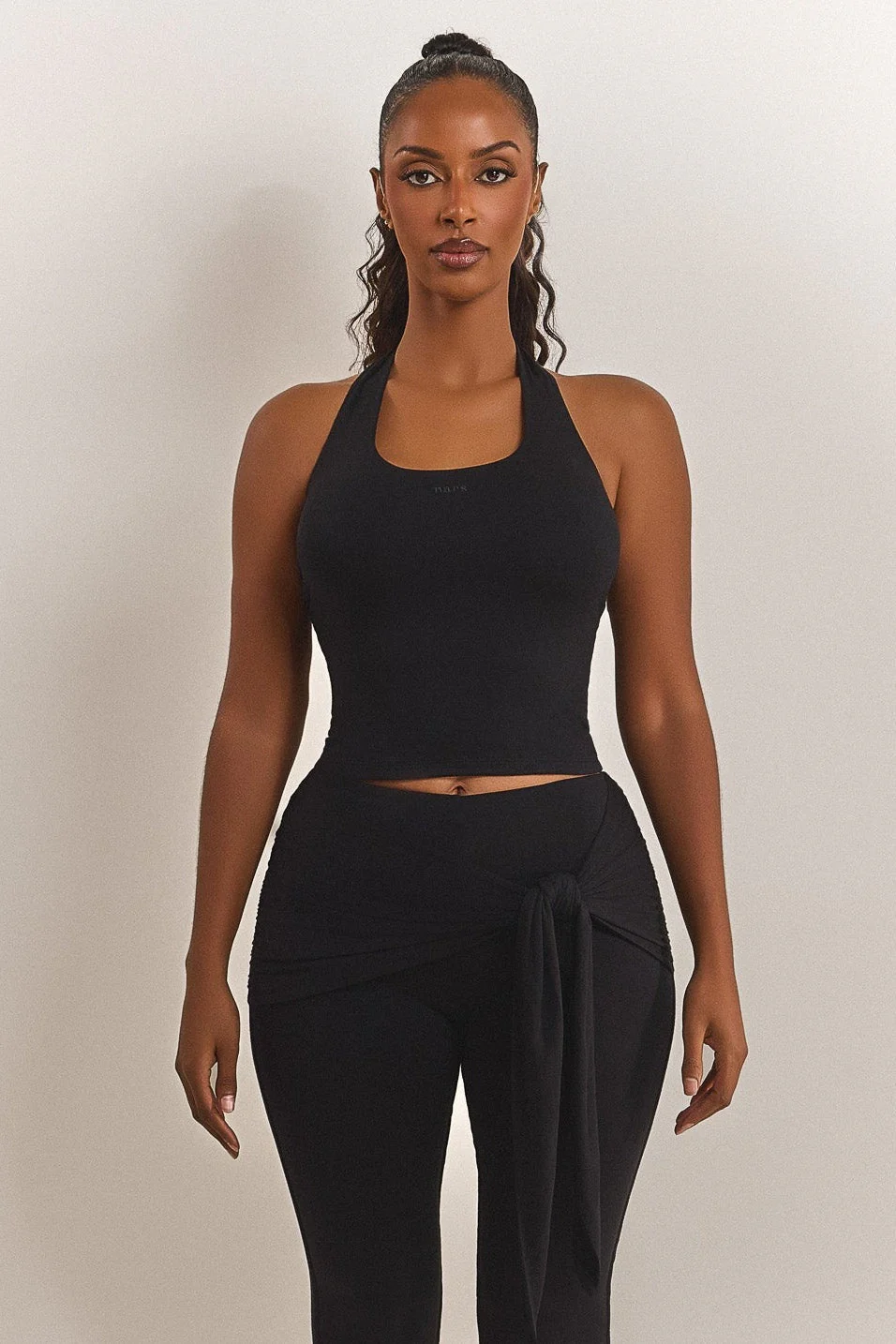 The Halter Vest in Black - Image 4