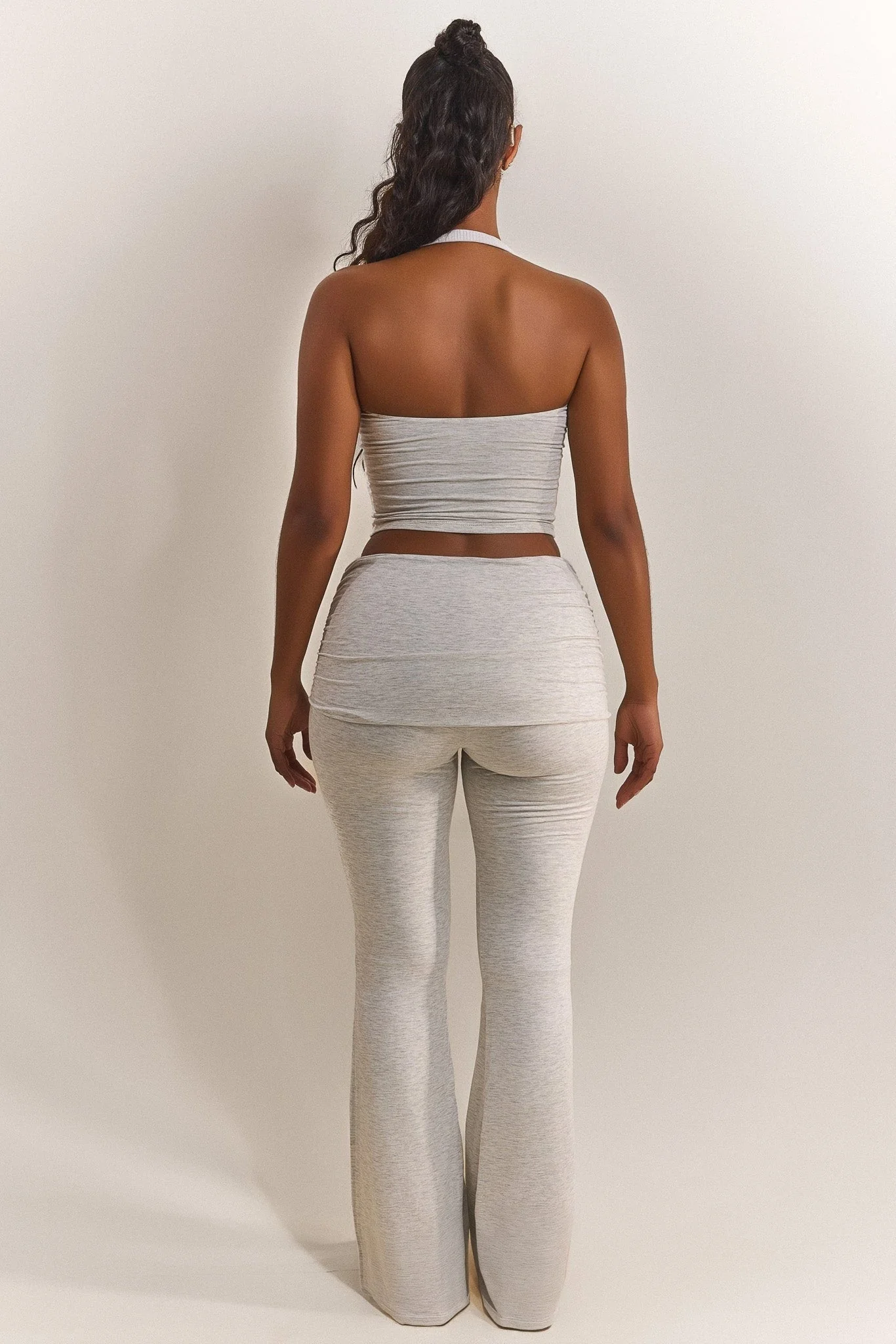 The Halter Vest in Grey Marl - Image 4