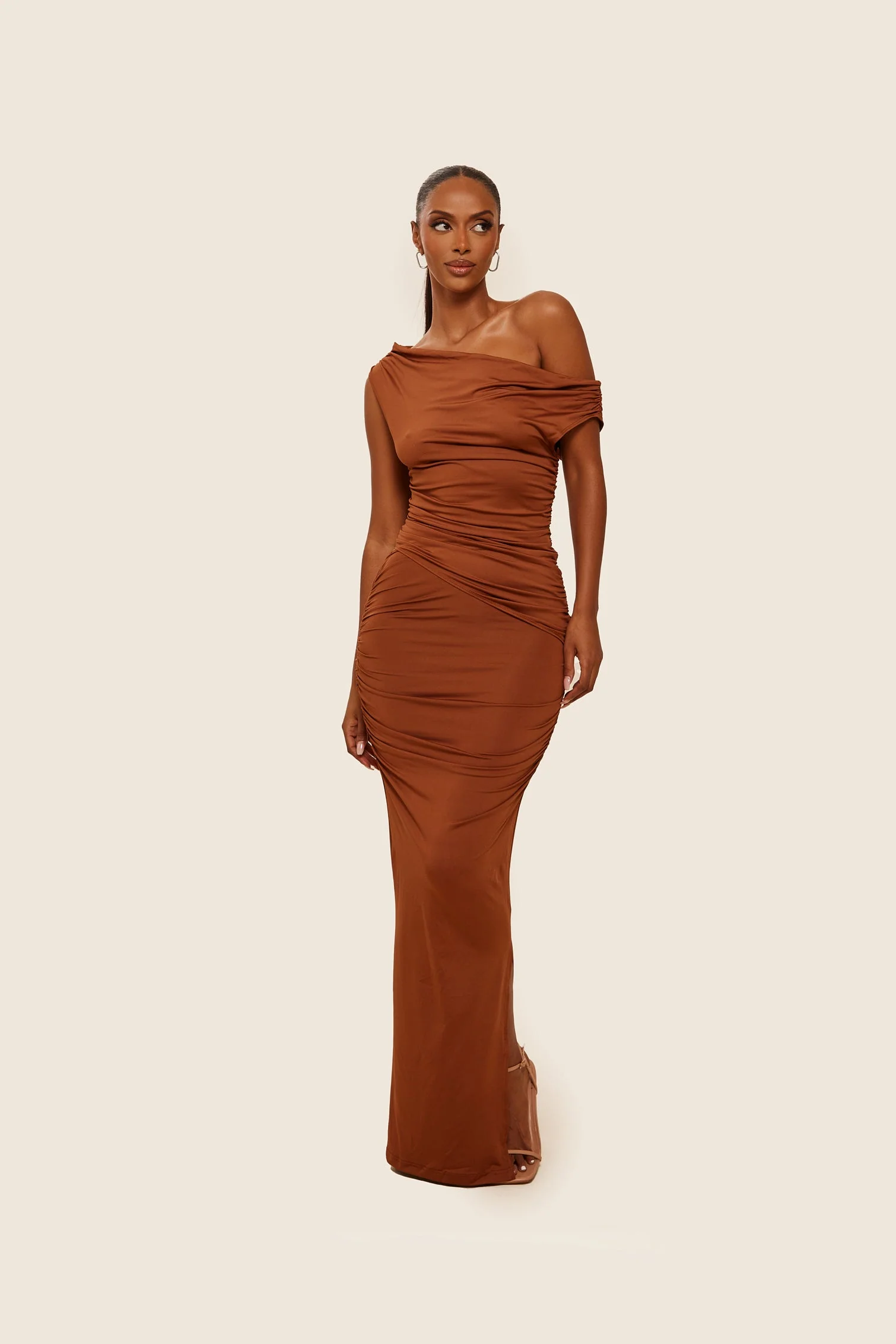 The Iris Maxi Set in Brown