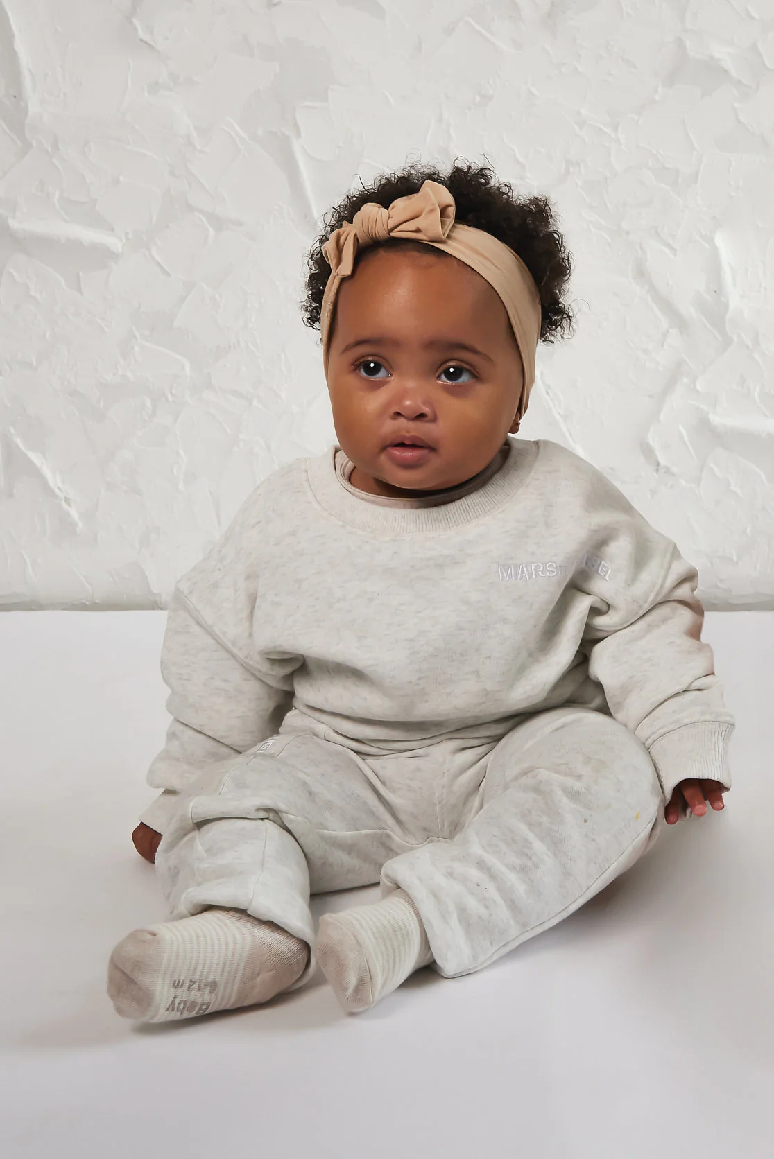 The Kids Essentials Joggers in Marl Grey - Image 3
