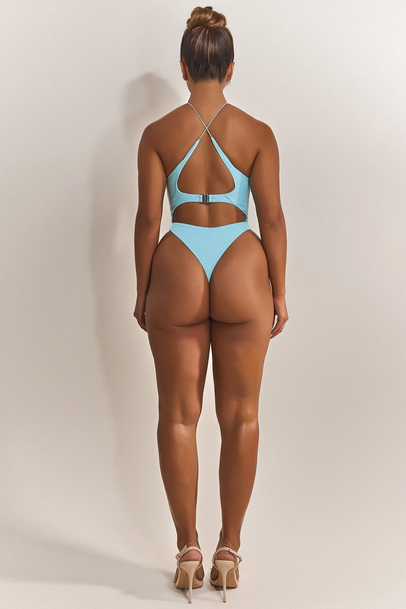 The Kylie Underwire Swim in Powder Blue - Image 3