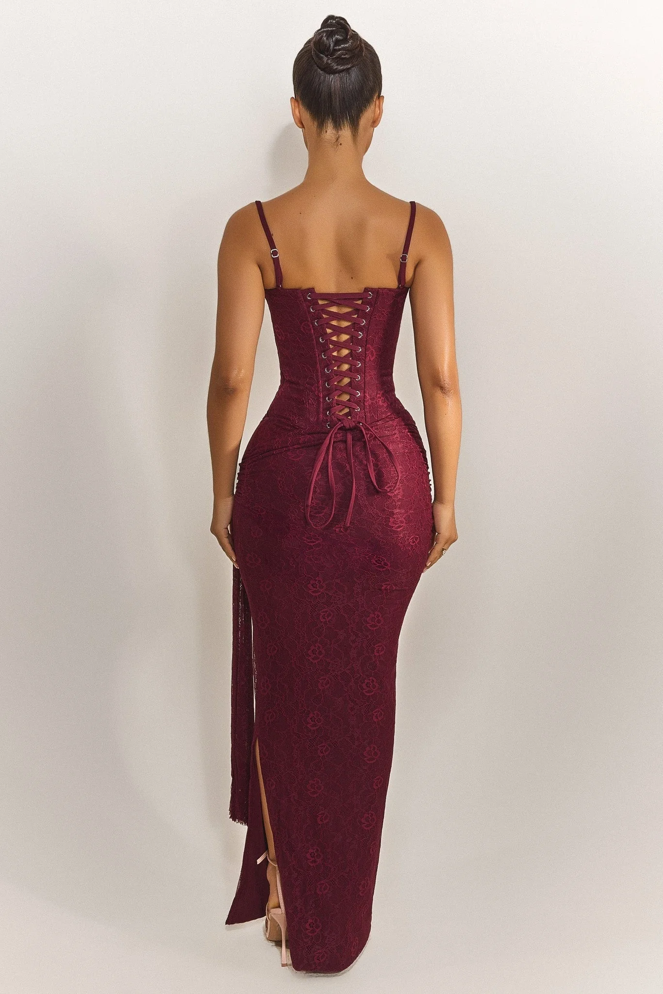 The Lexi Maxi Skirt in plum - Image 3
